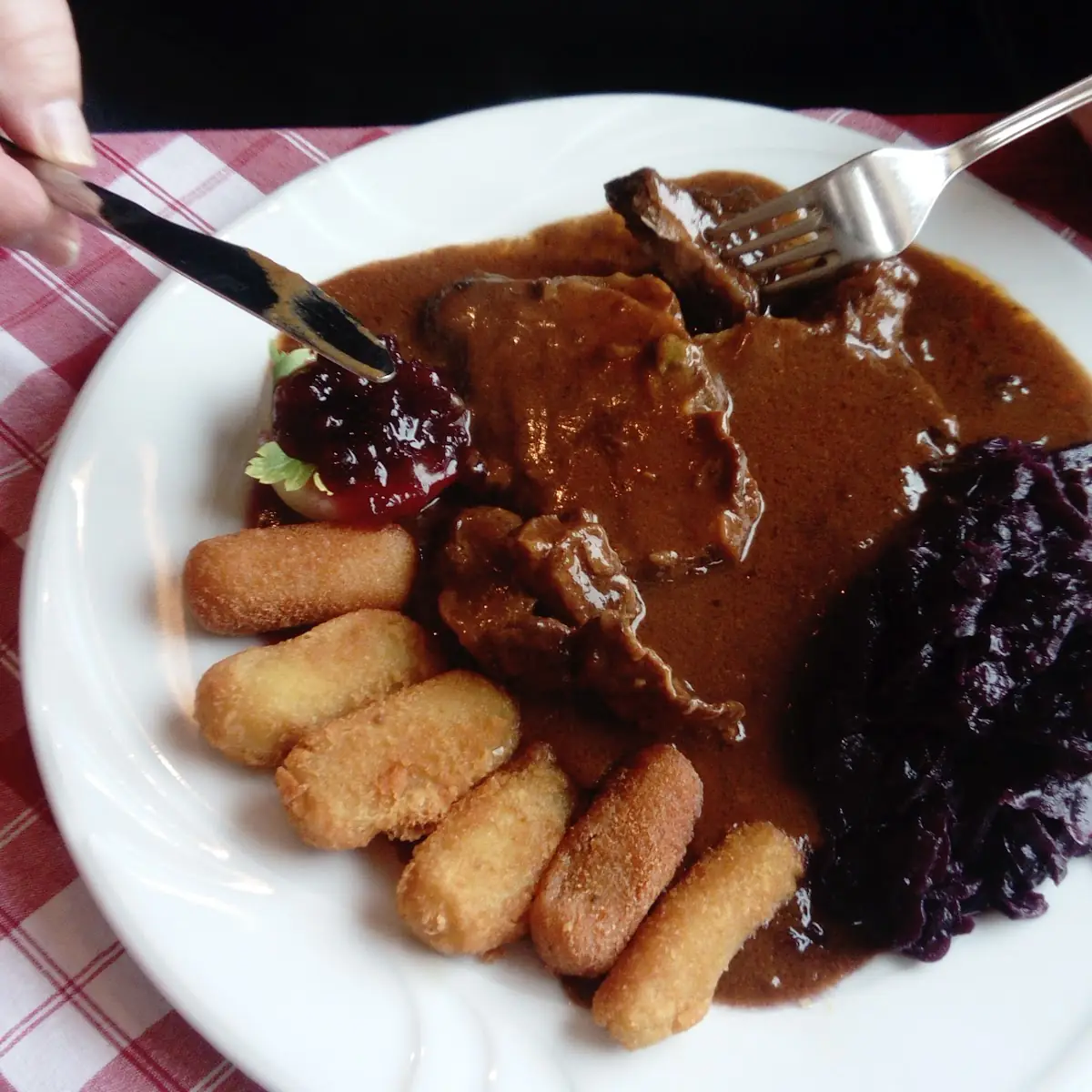 Wildschweinbraten