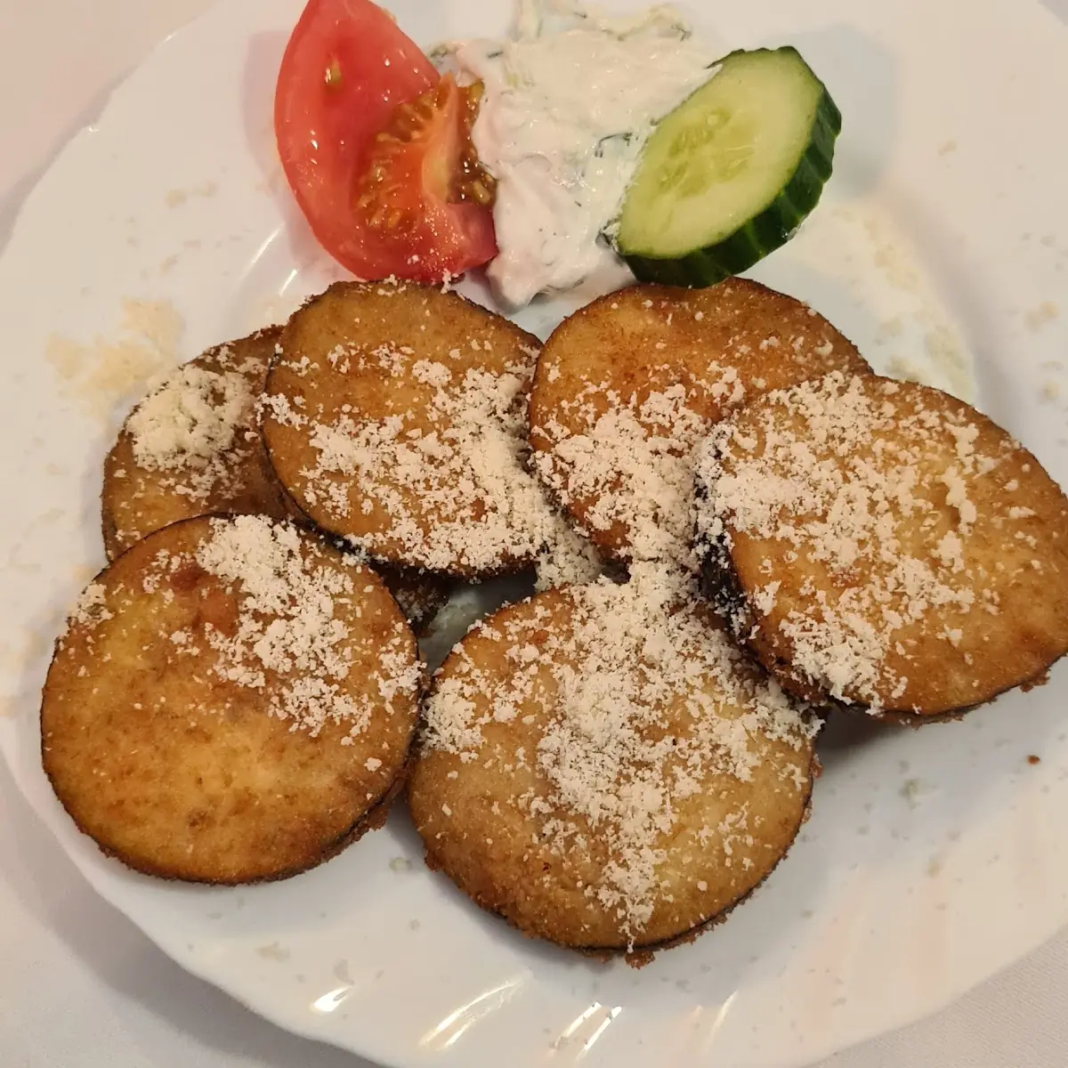 Gebackene Auberginen Mit Tzatziki