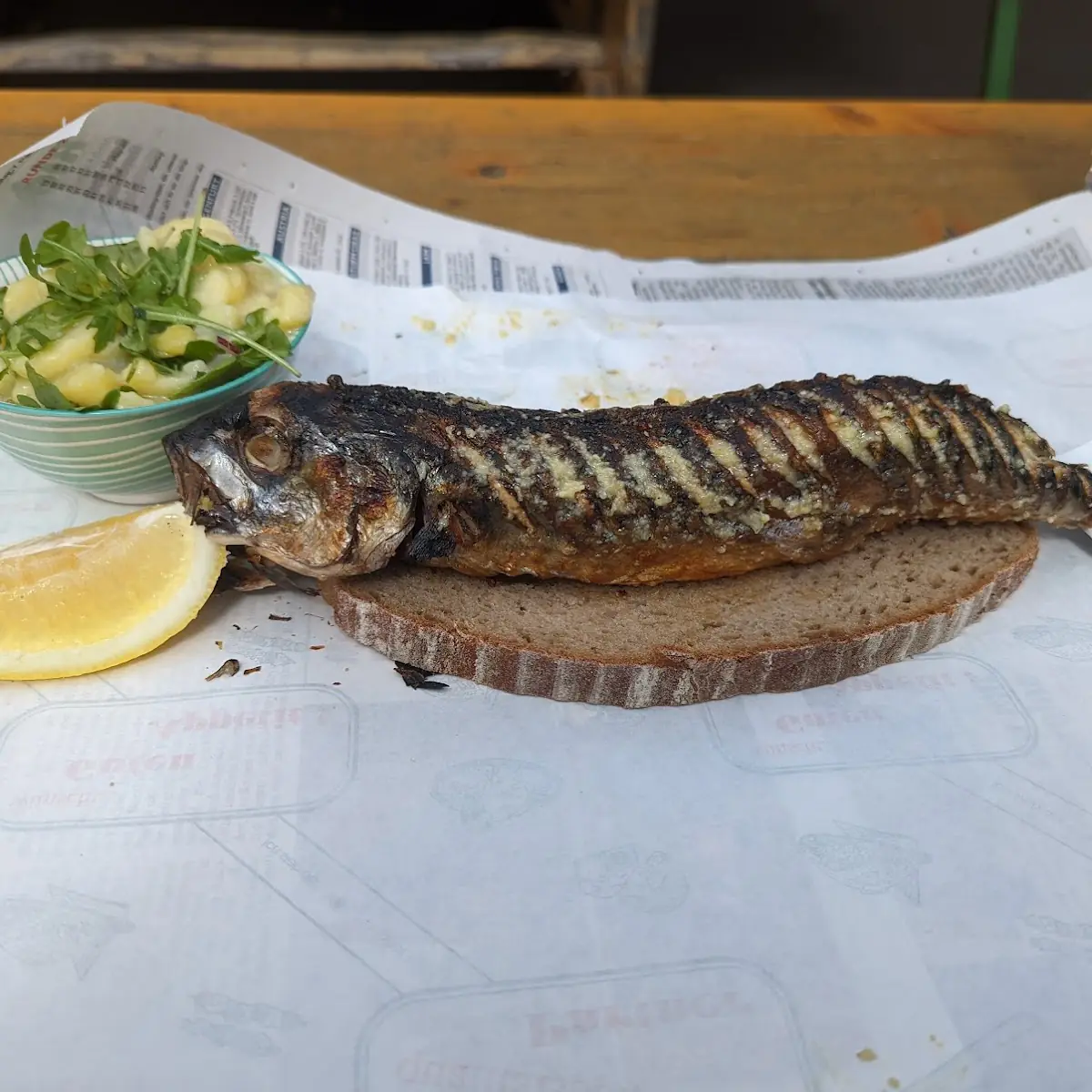 Steckerlfisch Makrelle Mit Knoblauch