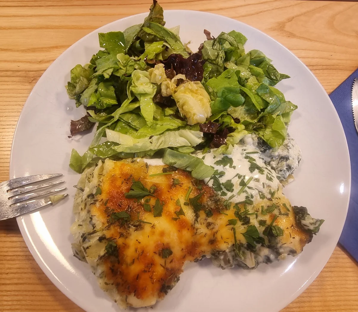 Mangold Spinat Lasagne