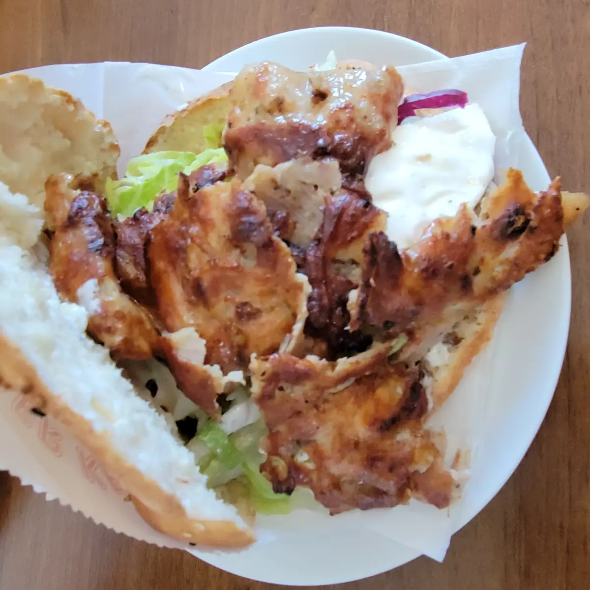 Hühner Gyros