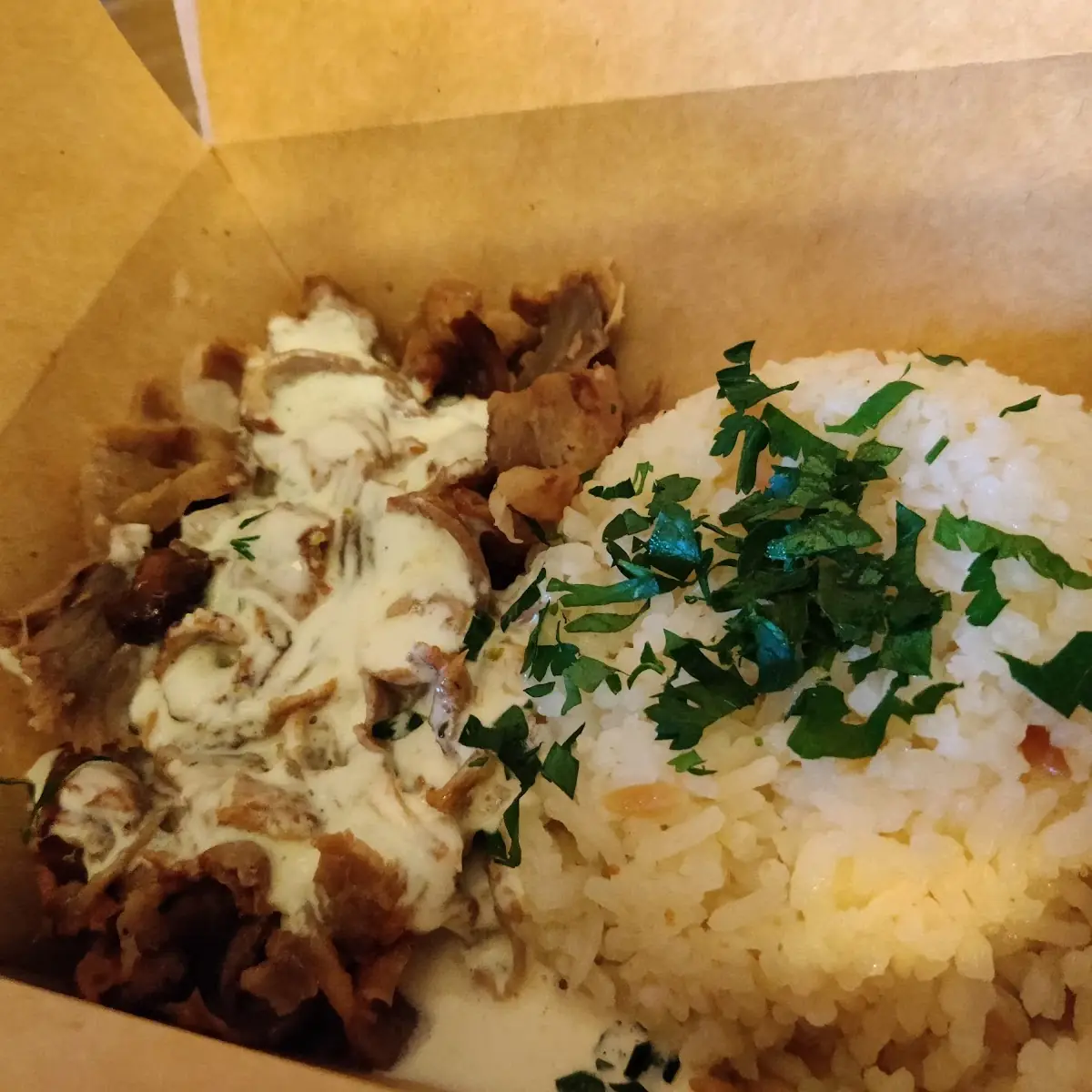 Dönerteller Mit Reis