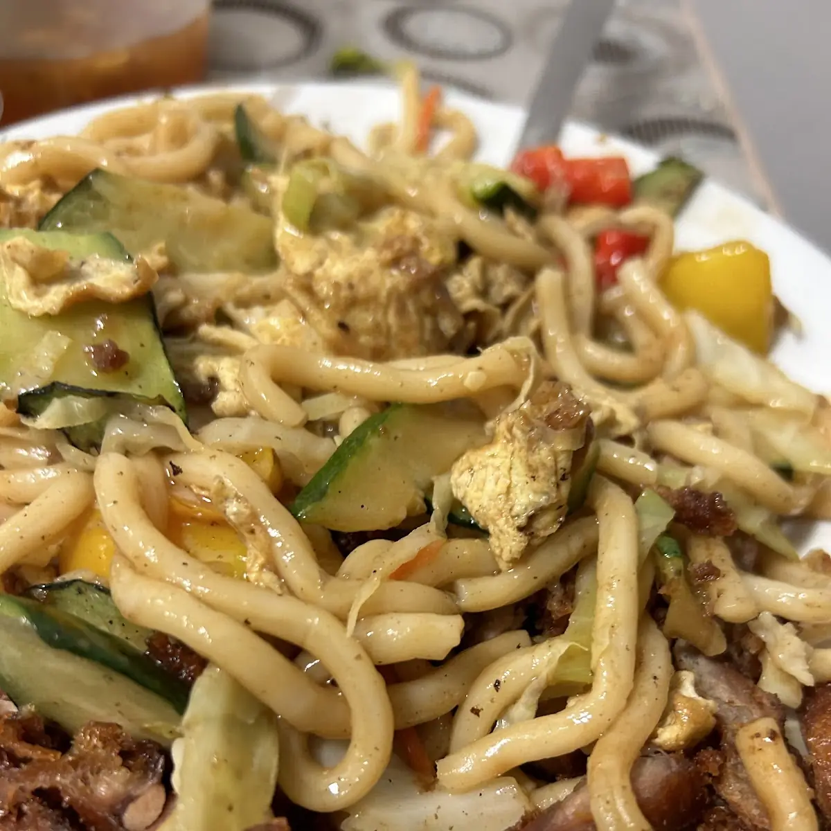 U7- Gebratene Chicken Udon