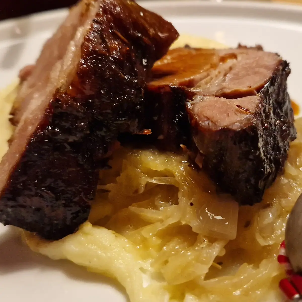 Schweinebraten Von Der Schlachtplatte