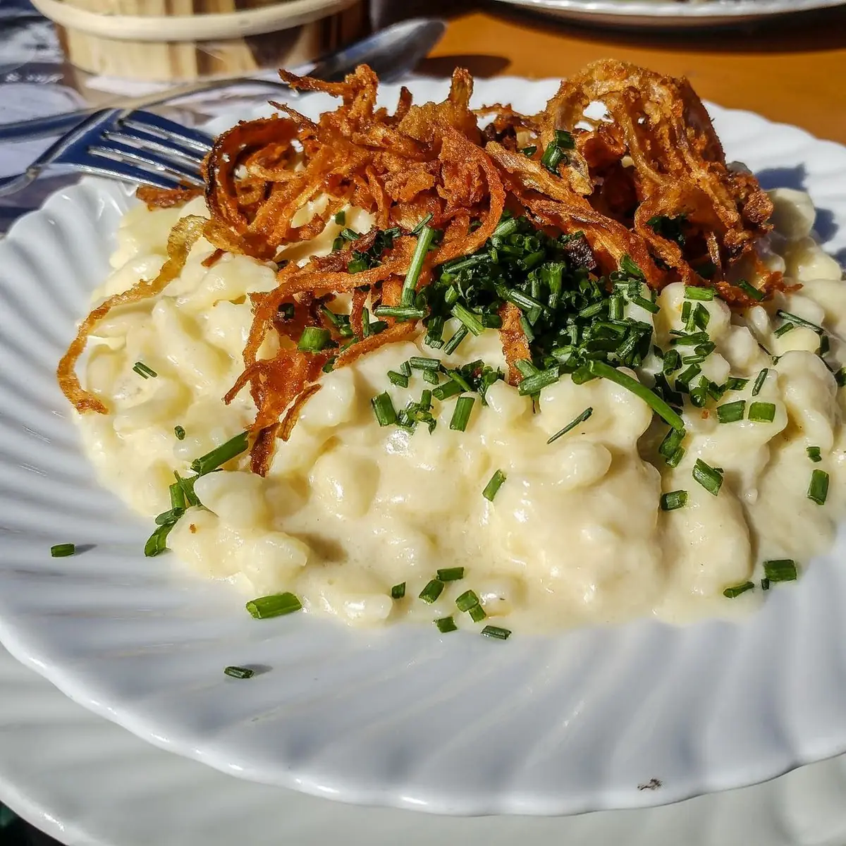 Käsespätzle Mit Zwiebeln