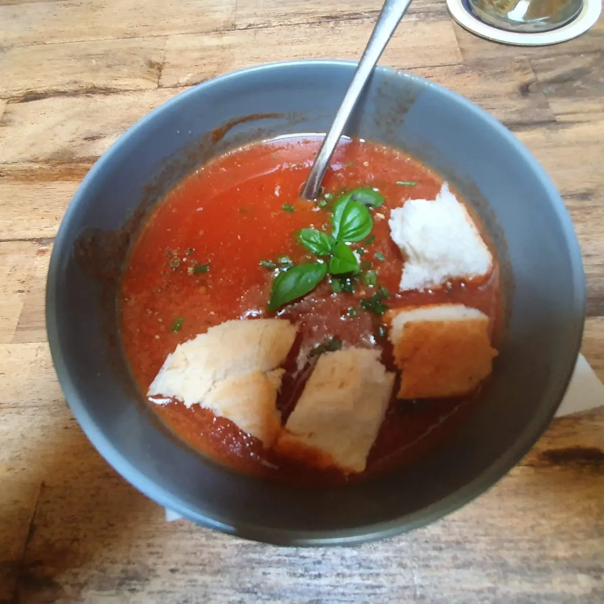 Tomato Soup with Bread