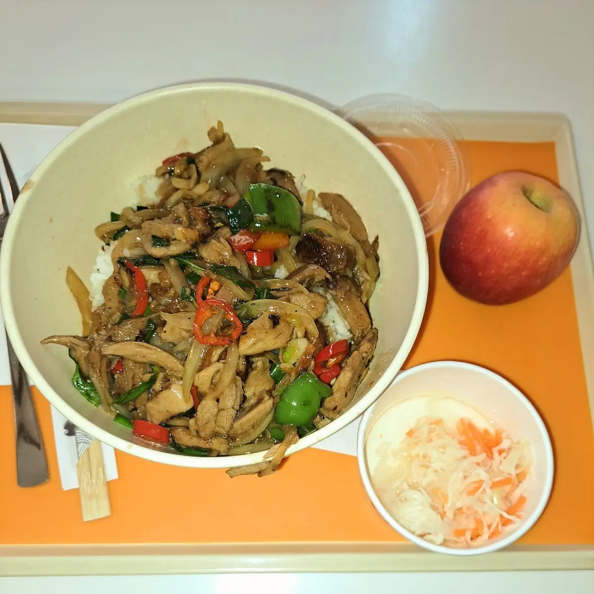 Reisschale Mit Chiliente