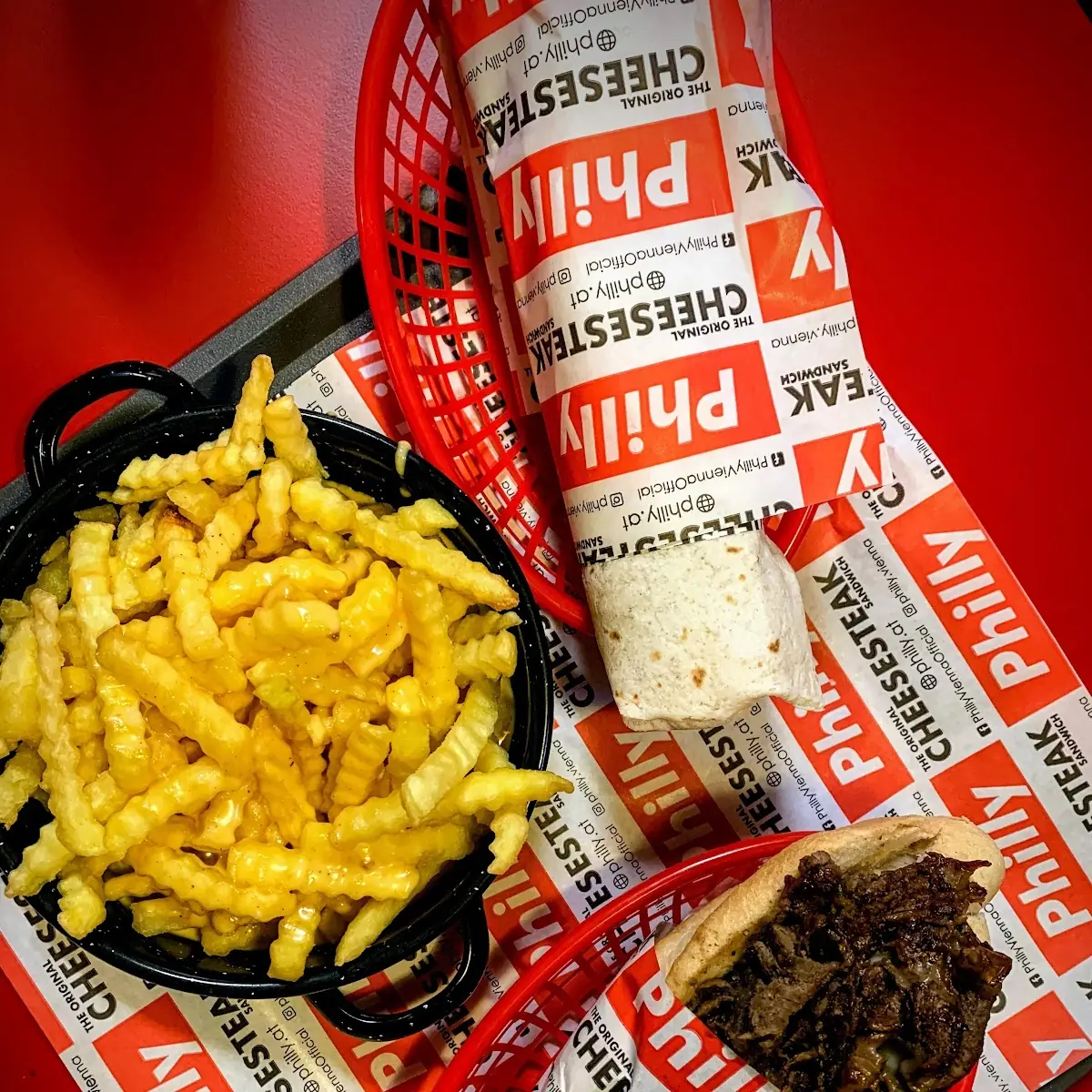 Cheesefries Cheesesteaksandwich & Wrap