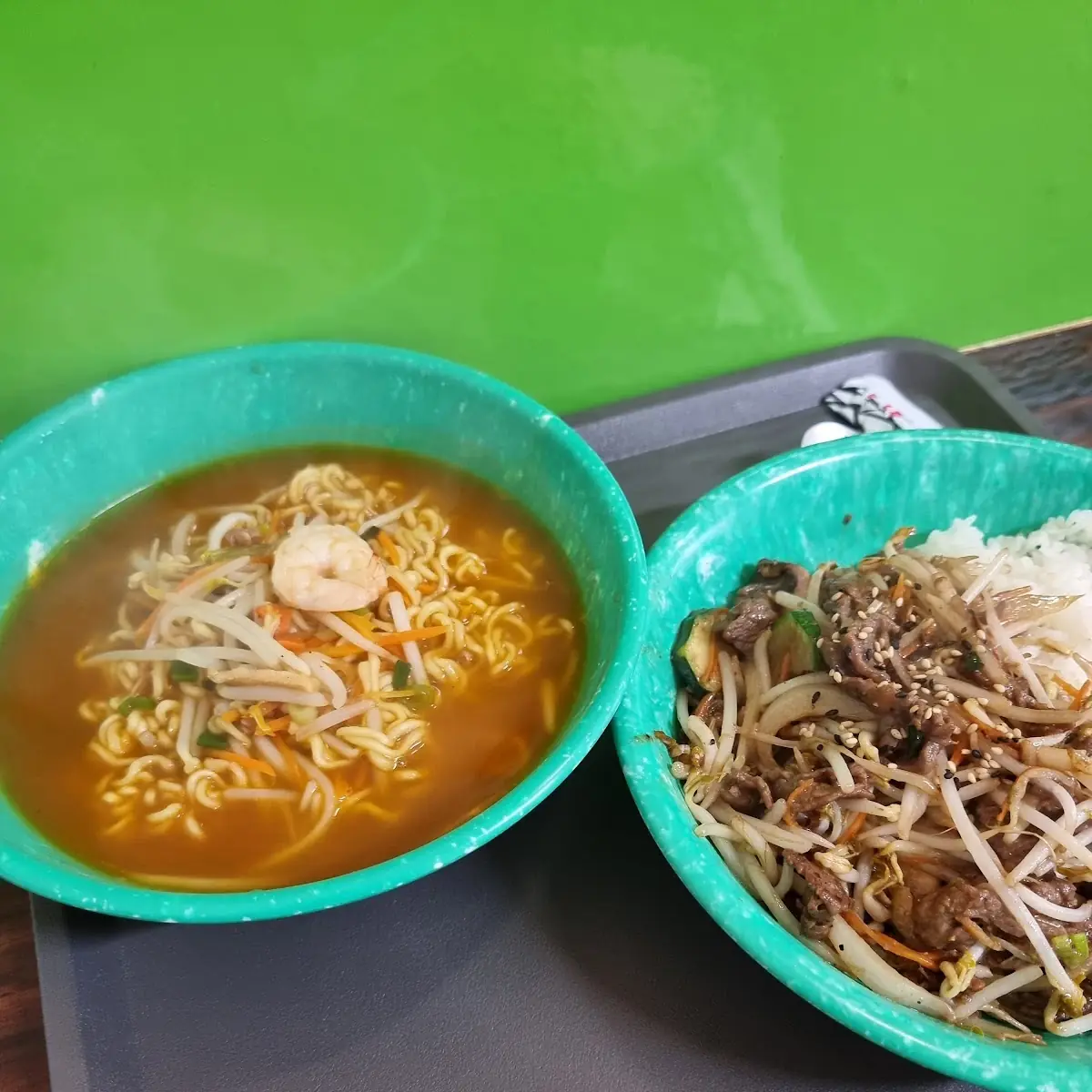 라면 불고기덮밥