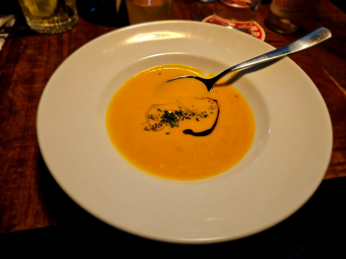 Kürbis Ingwercremesuppe Vegan