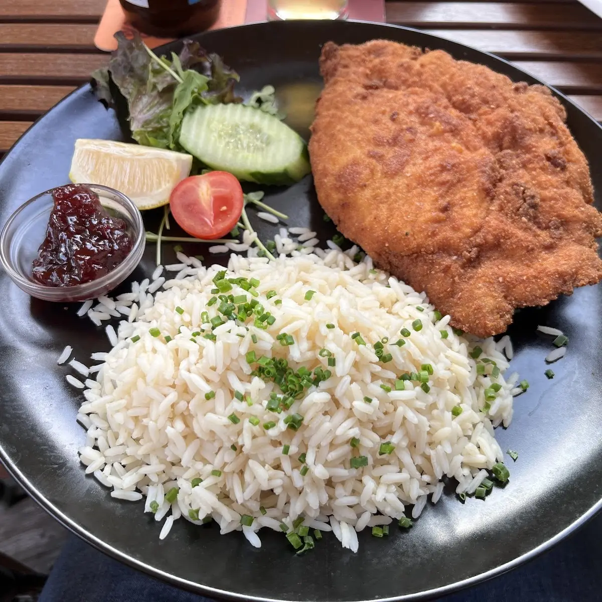 Cordon Bleu Vom Schwein Mit Reis