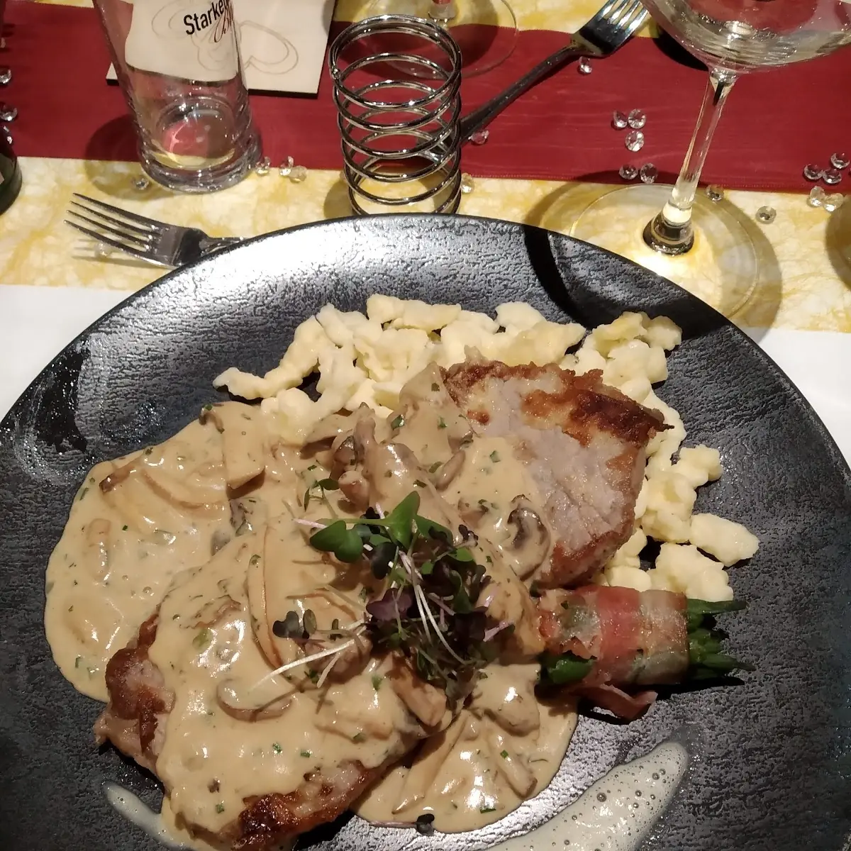 Schwammerl Rostbraten