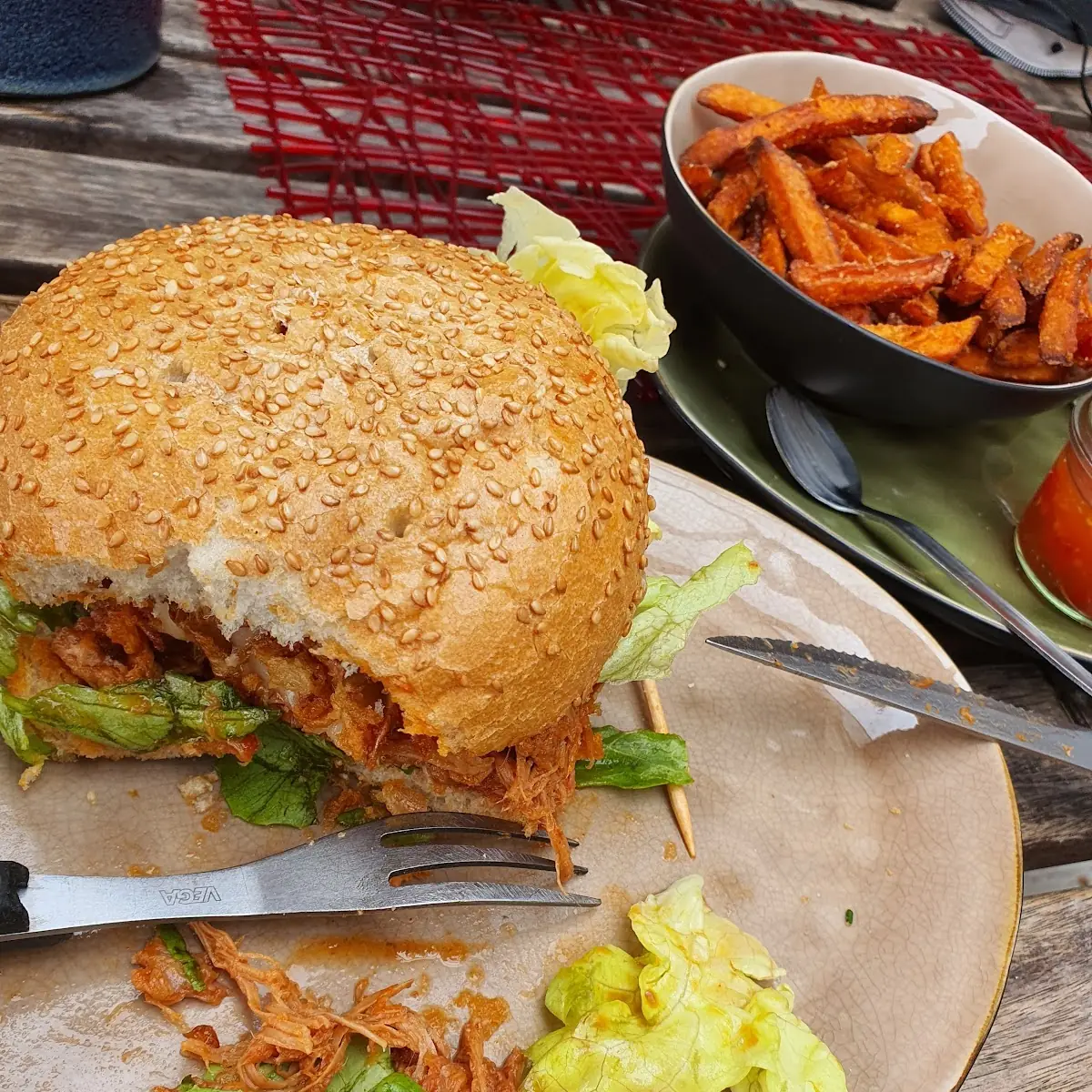 Pulledporkburger