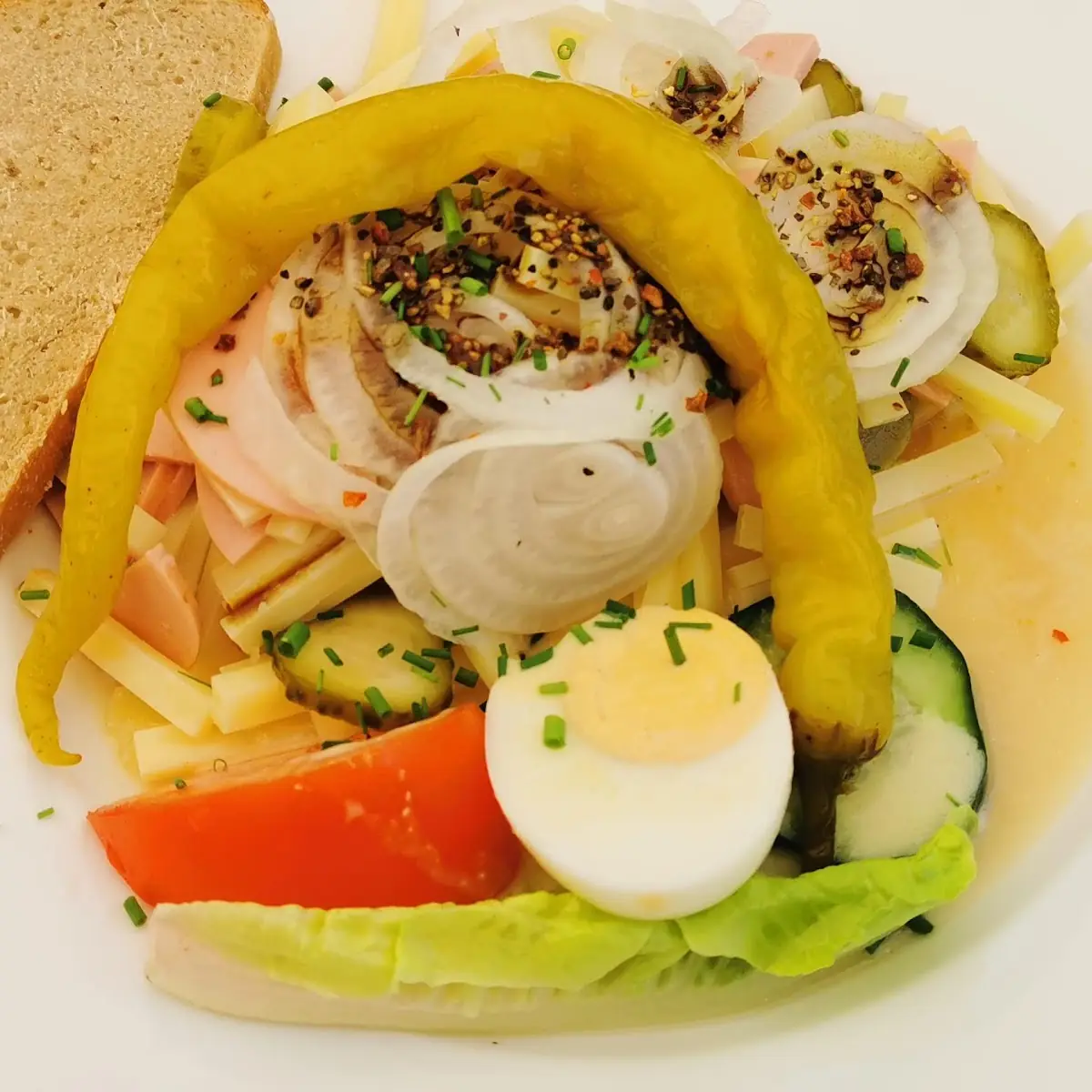 Lumpensalat Oder Schweizer Wurstsalat