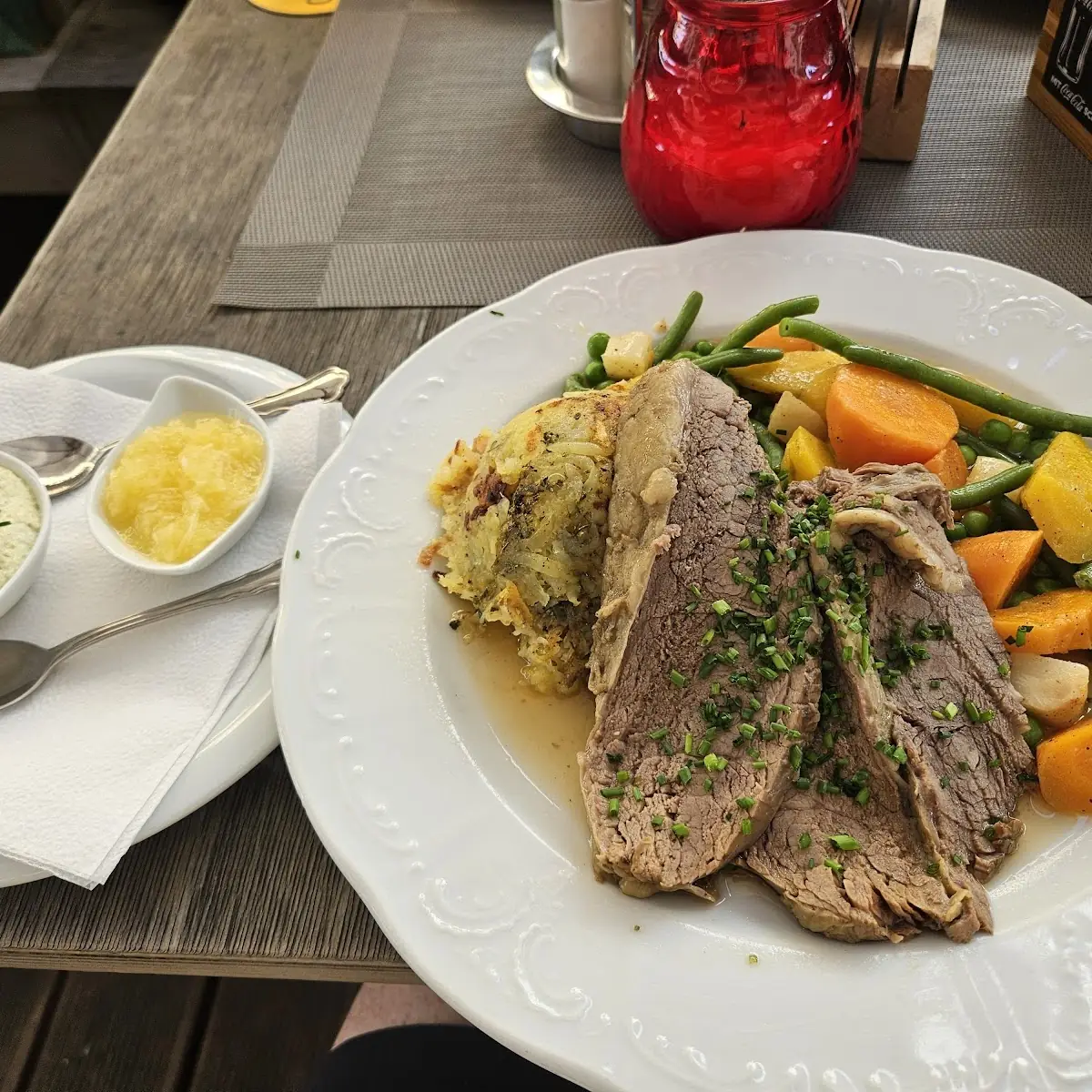 Tafelspitz Prime Boiled Beef With Roasted Potatoes & Vegetables