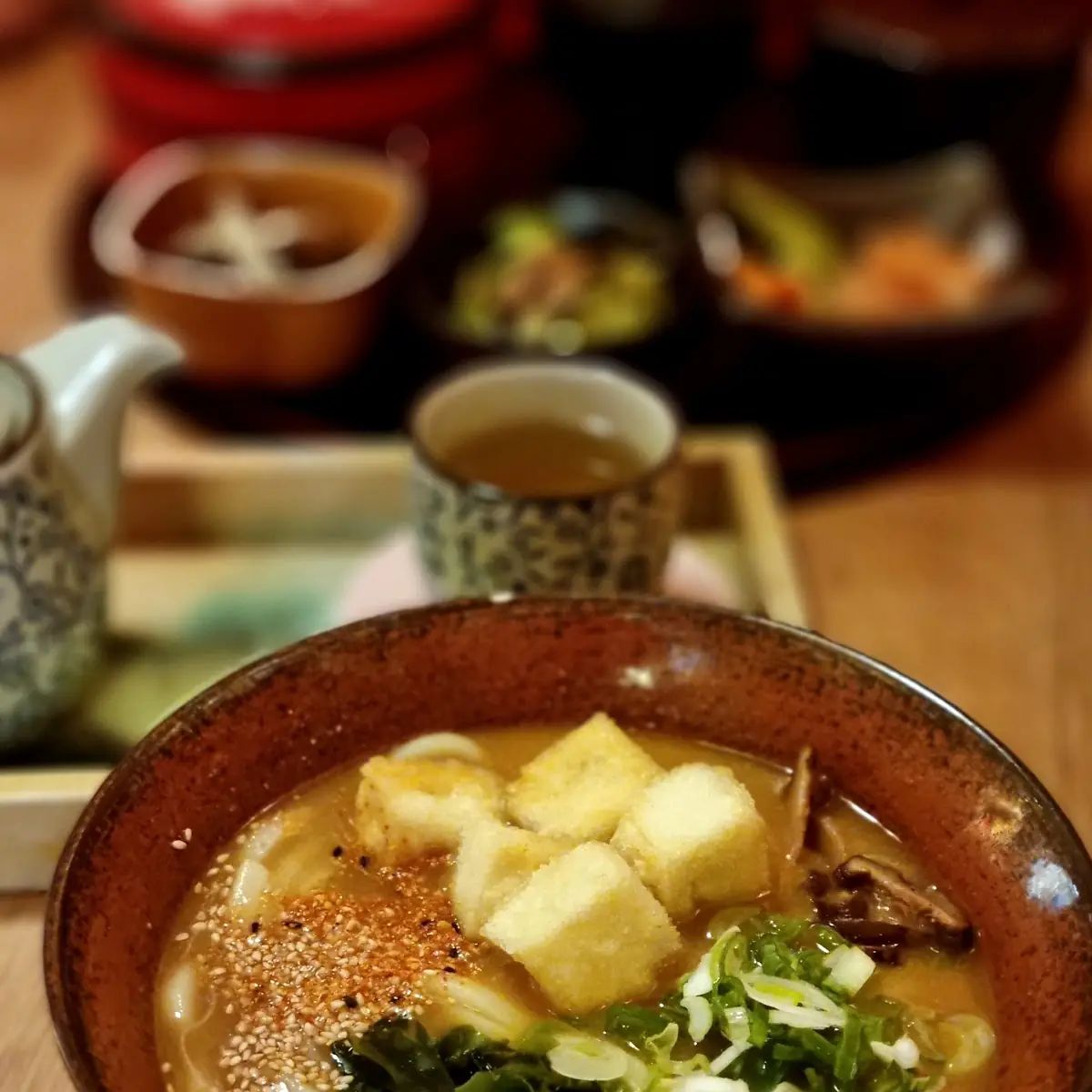 Curry Udon Mit Tofu Und Gemüse Vegan