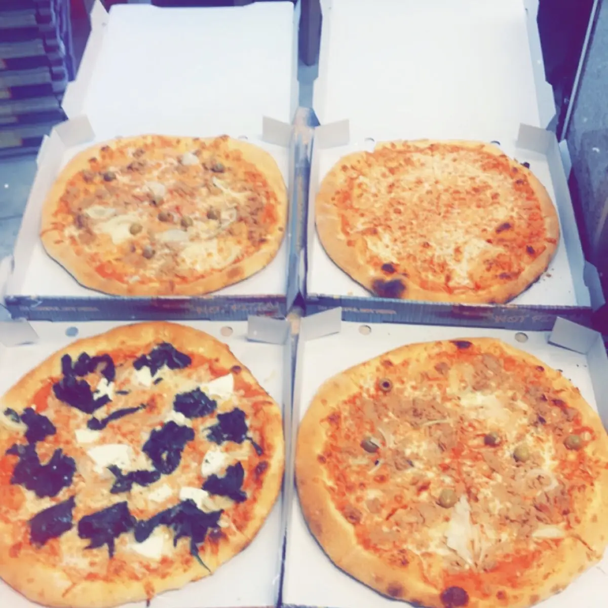 Pizza Margarita Und Pizza Spinacci