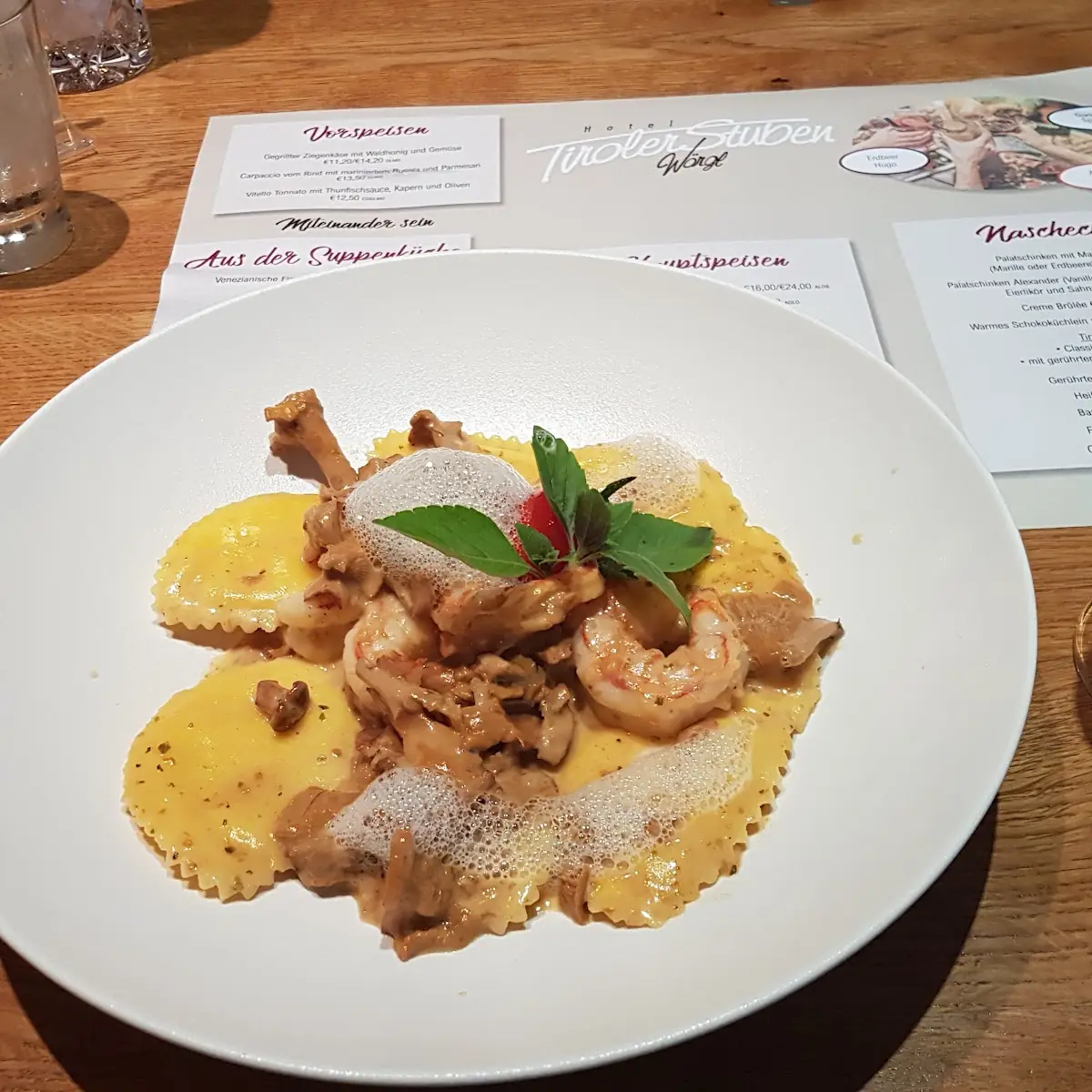 Gefüllte Teigtaschen Mit Pfifferlinge