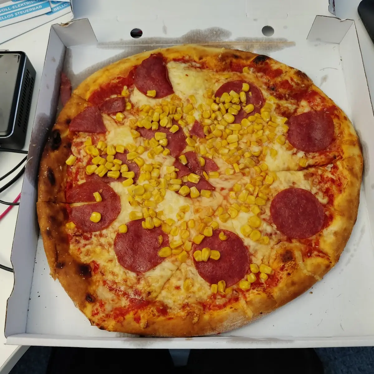 Pizza Salami Mit Mais