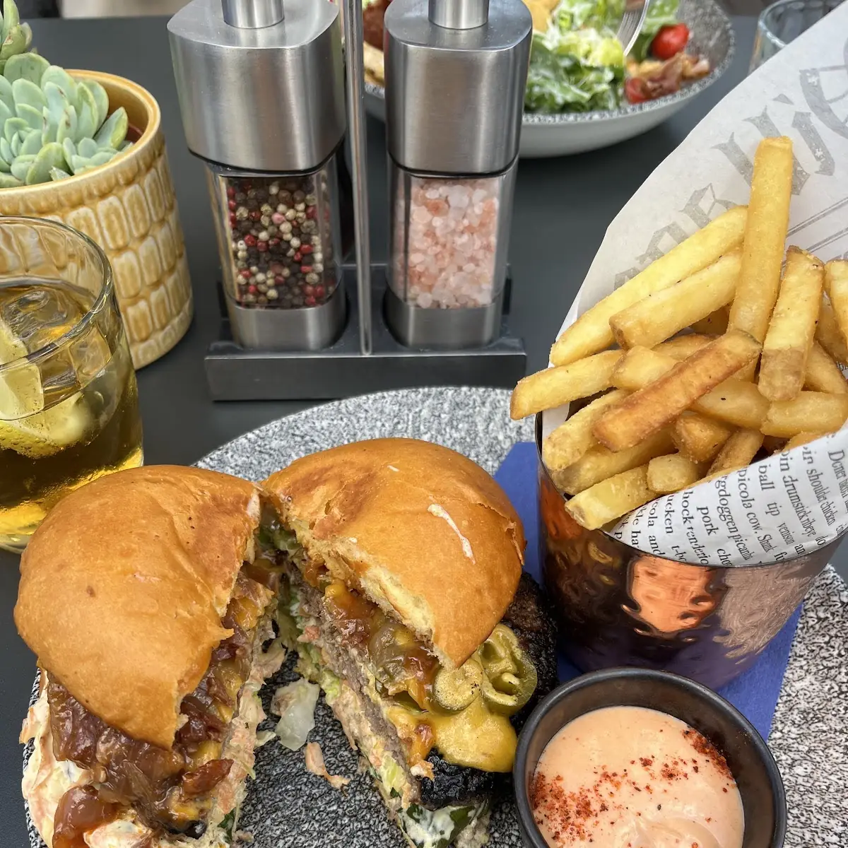 Rooftop Smashed Beef Burger