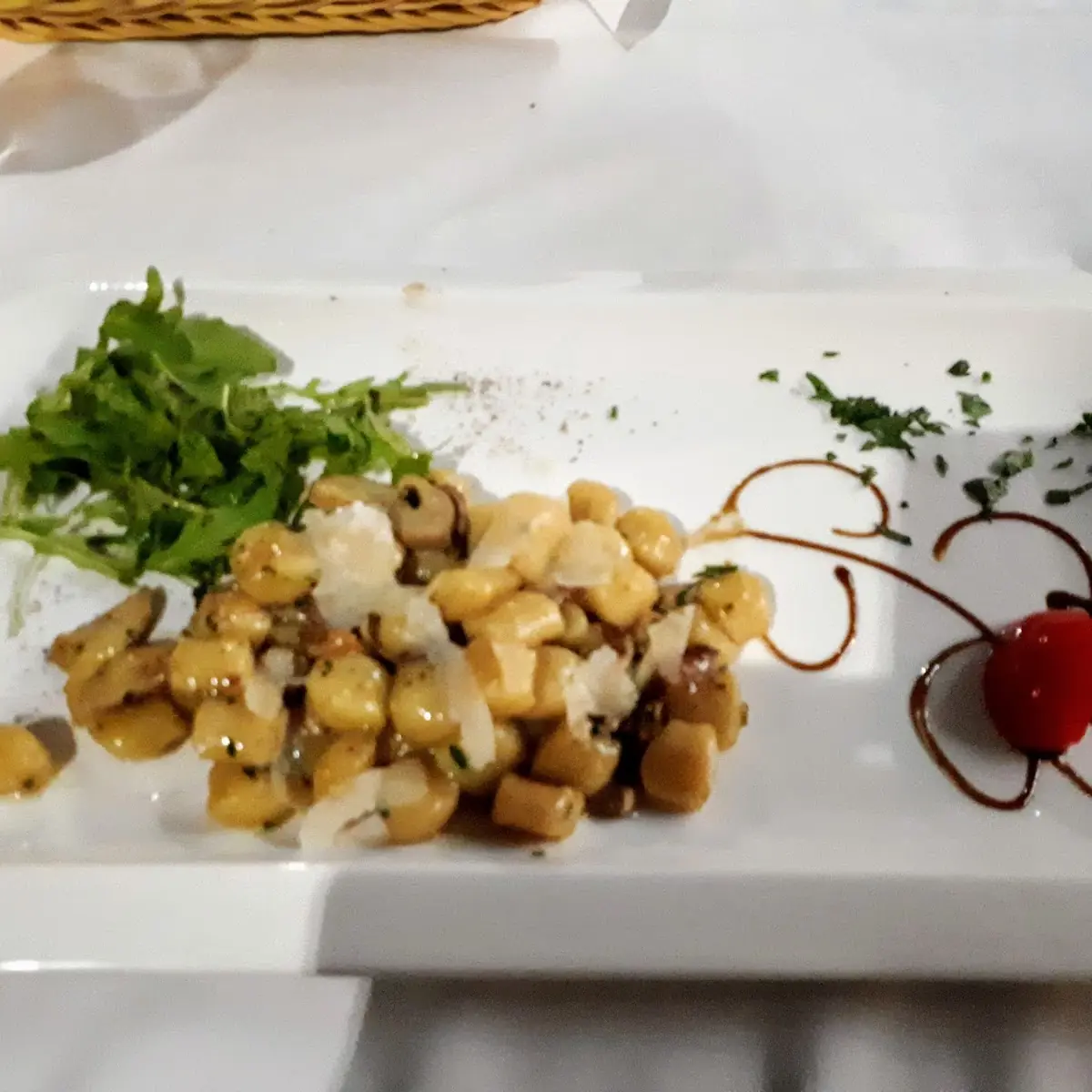 Steinpilz -gnocchi Halbe Portion