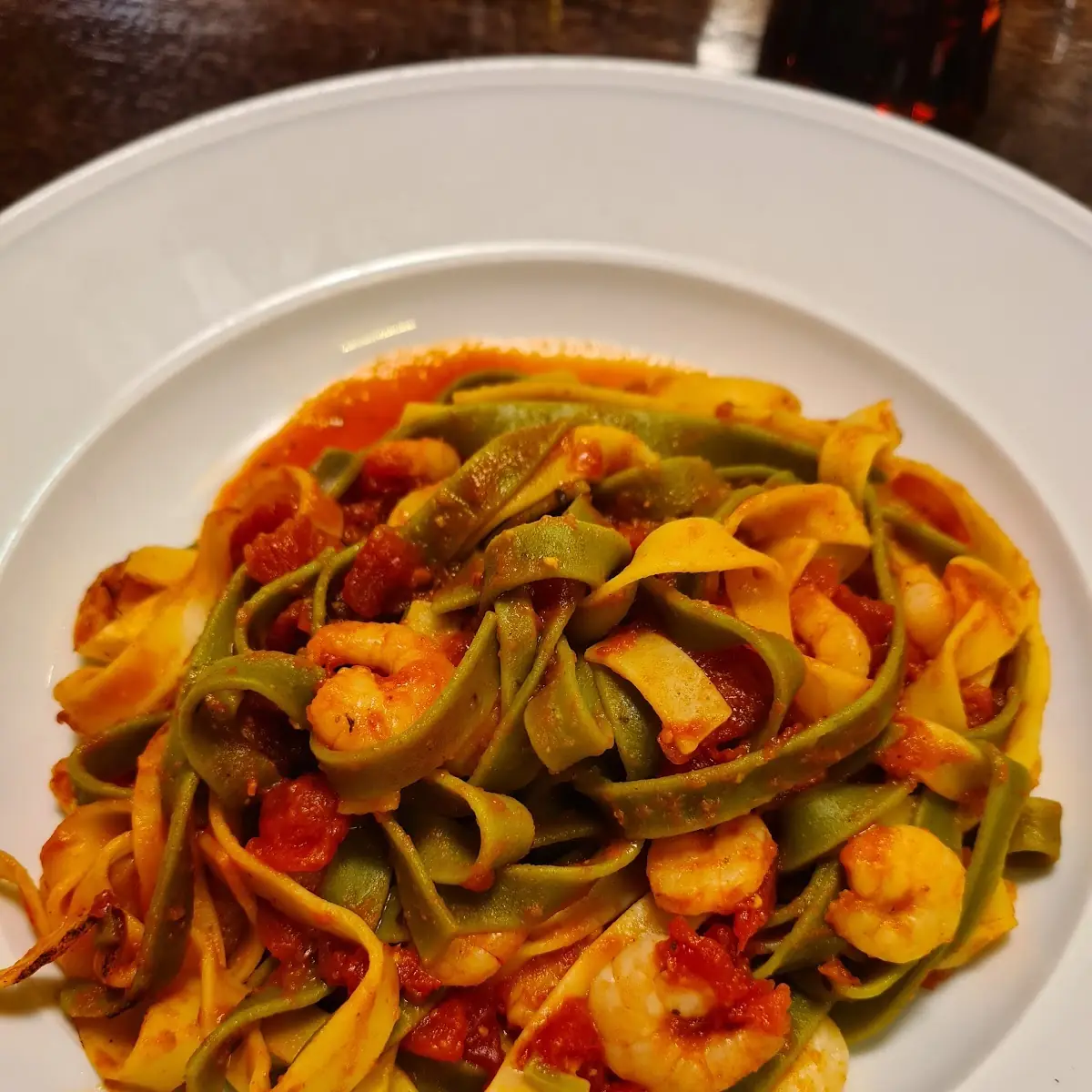 Tagliatelle Mit Shrimps