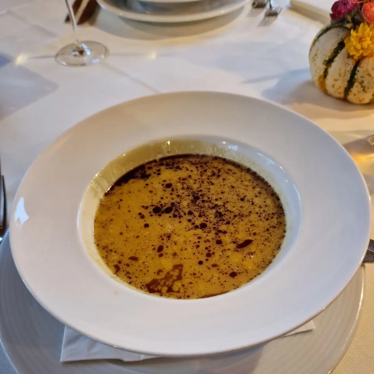Kürbiscremesuppe Mit Marroni