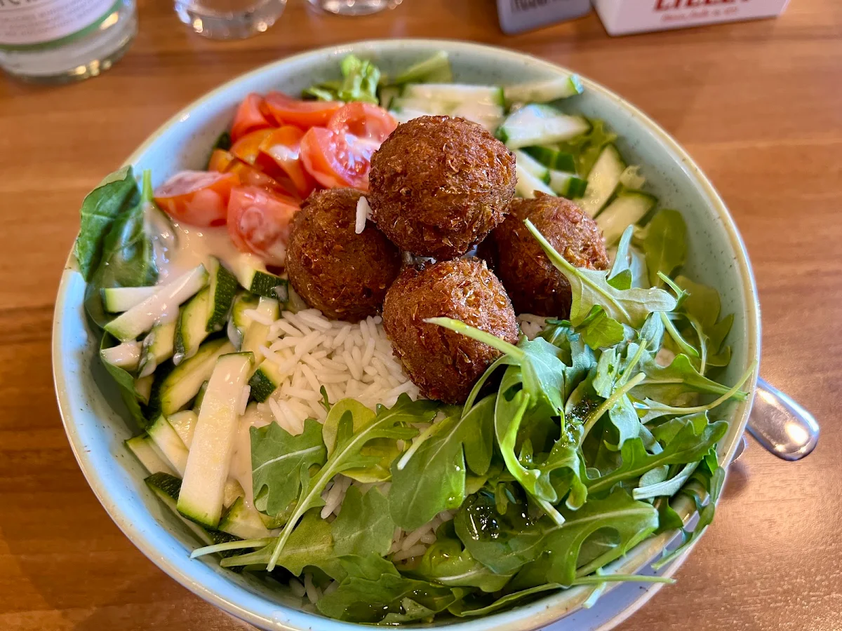Popcorn Falafel Bowl