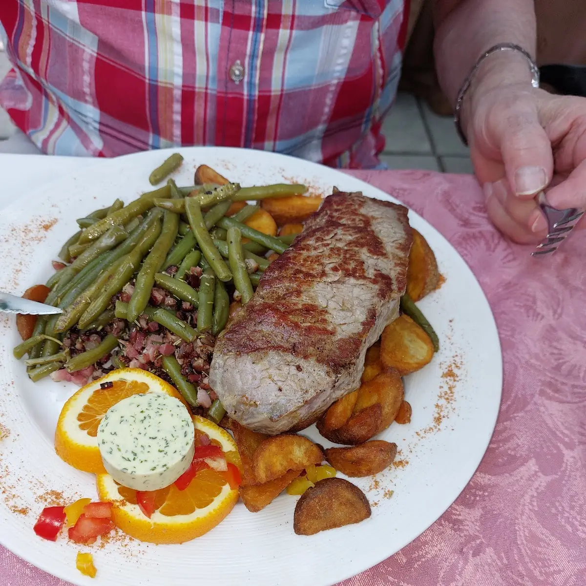 Steak Mit Fisolen