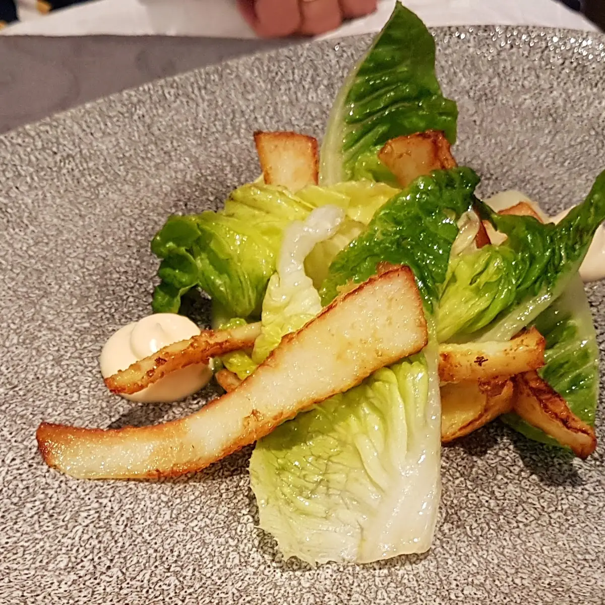 Tempura Sepia Römersalat