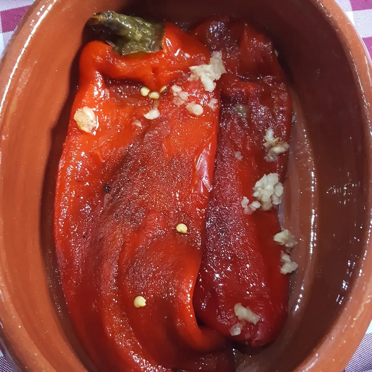 Paprika Vom Grill Mit Knoblauch