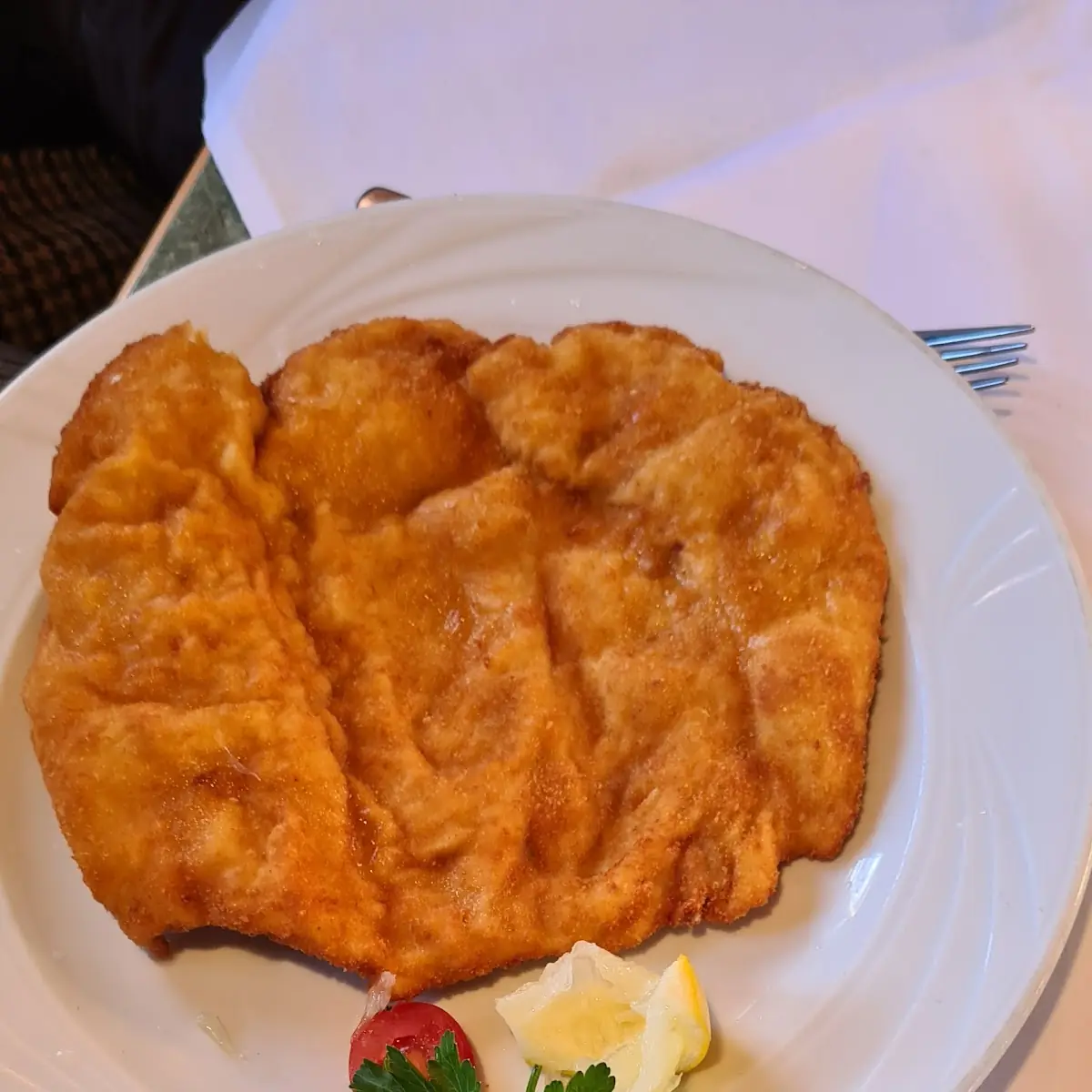 Schnitzel Mit Gemischten Salat