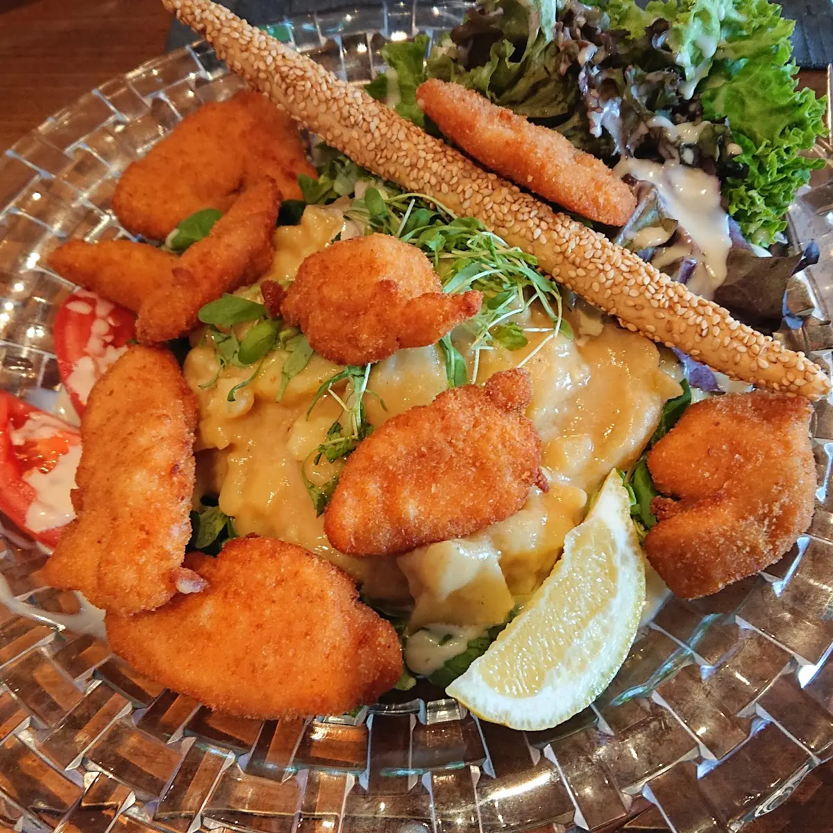Backhendl Salat