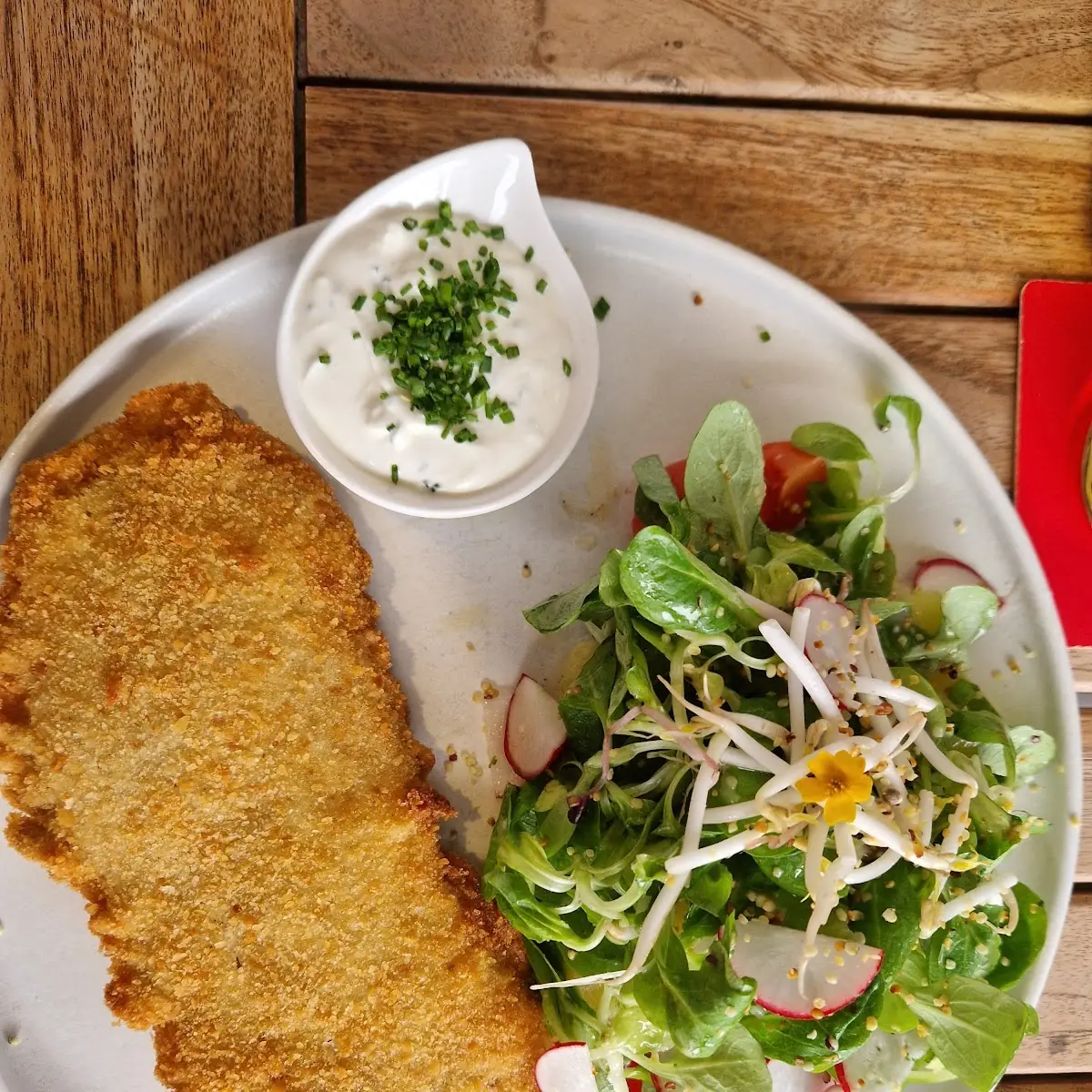 Kopffleisch Paniert Mit Erdäpfel-vogerlsalat
