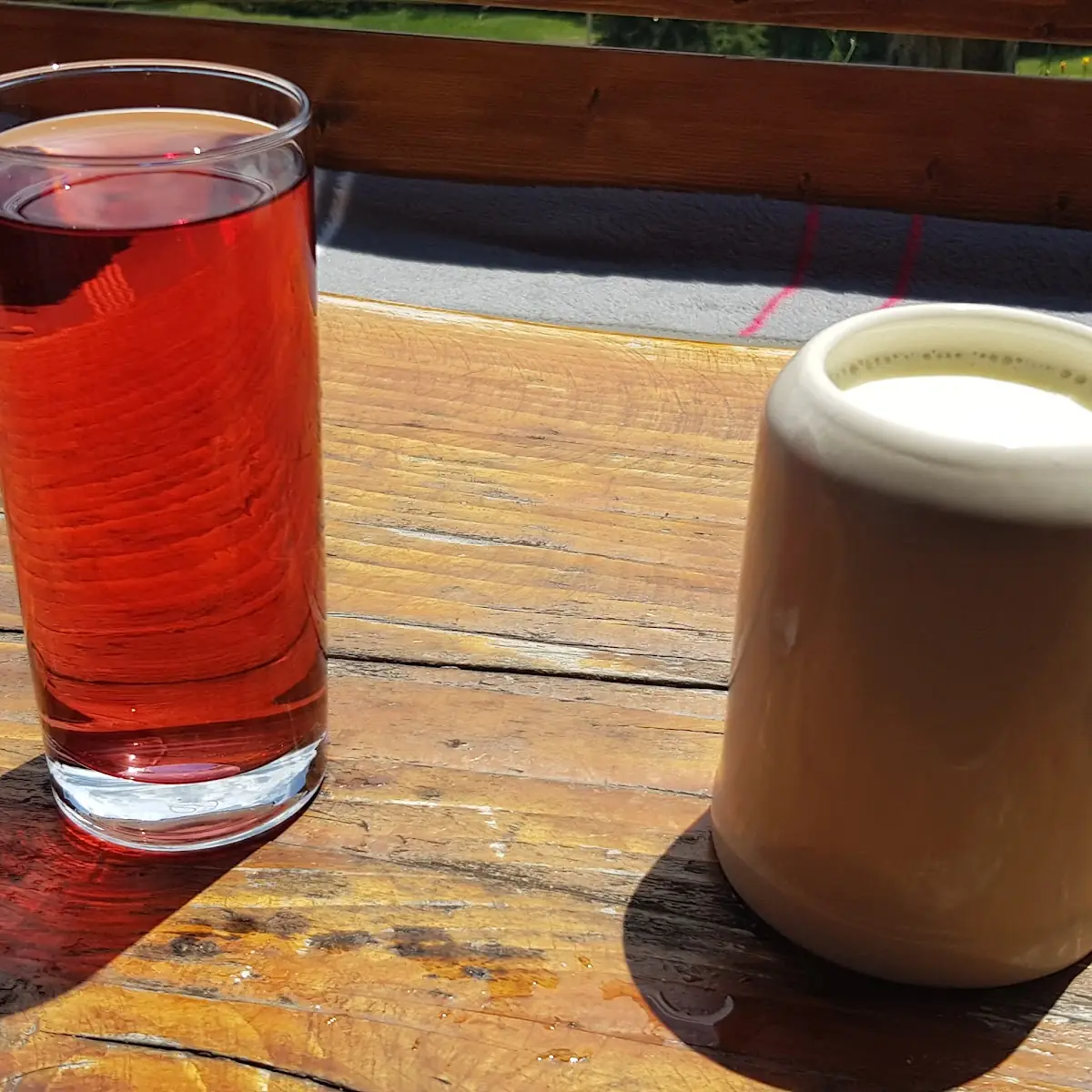 Skiwasser Und Buttermilch