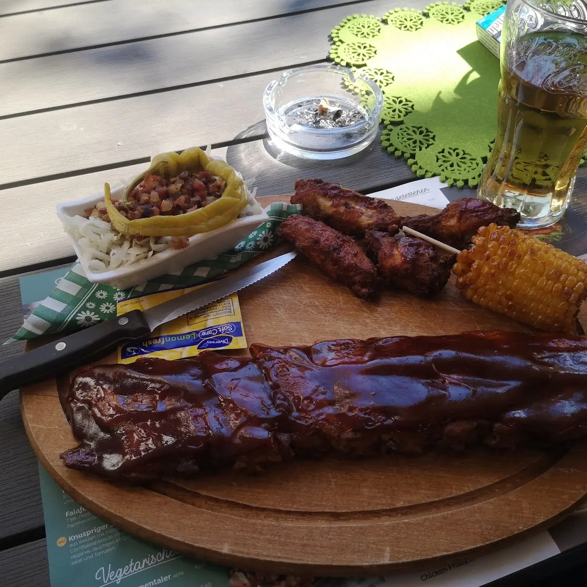 Spare Ribs Platte Nach Kugel Art