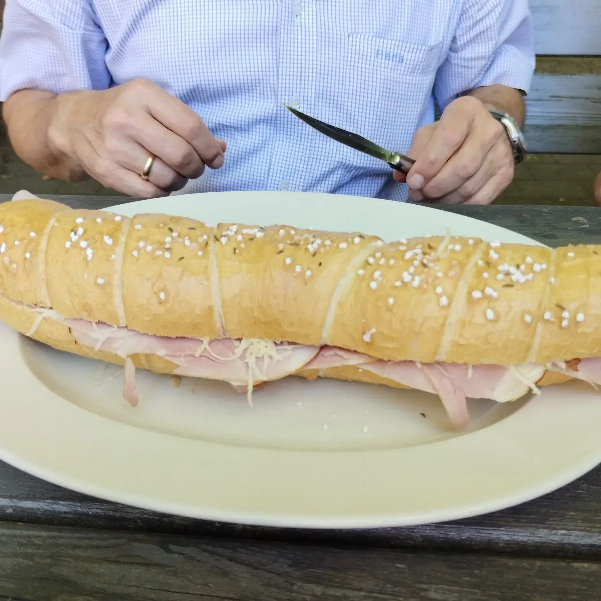 Riesenschinkenstangerl Mit Kren