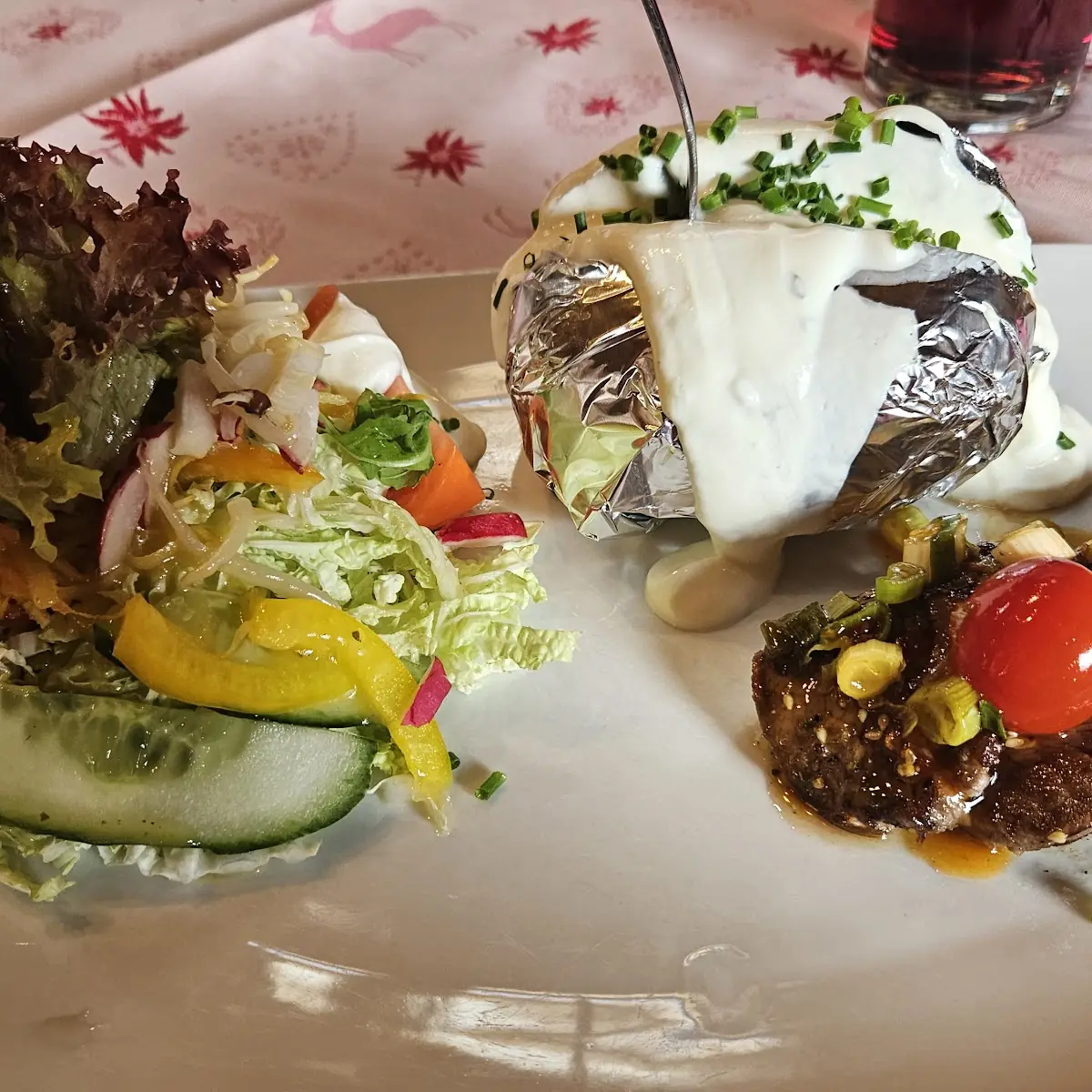 Folienkartoffel Mit Rinderfiletspitzen