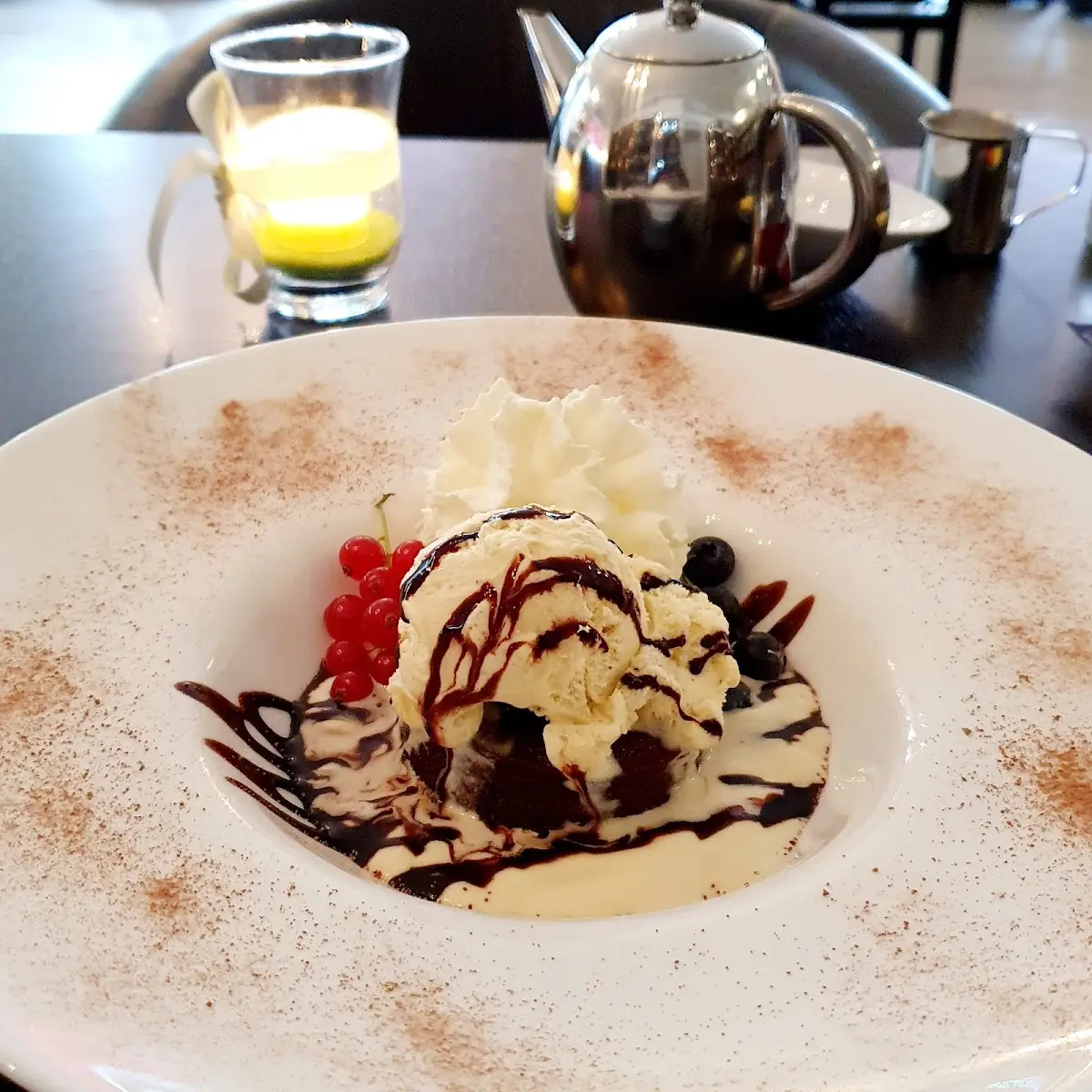 Warmer Schokokuchen Mit Vanille Eis