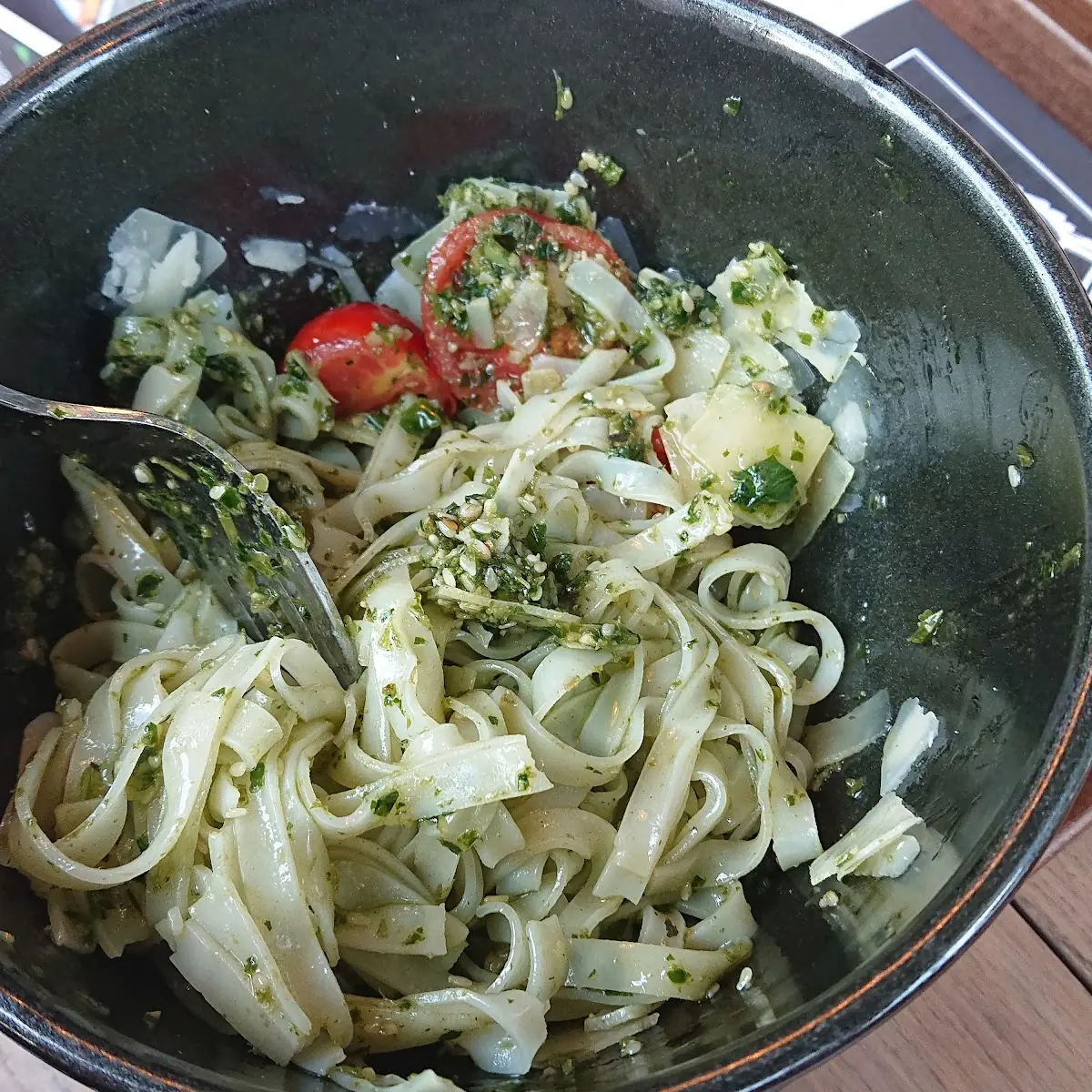Basil Pesto Noodles