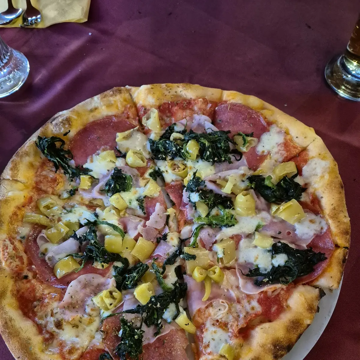Mama Mia Pizza Mit Spinat