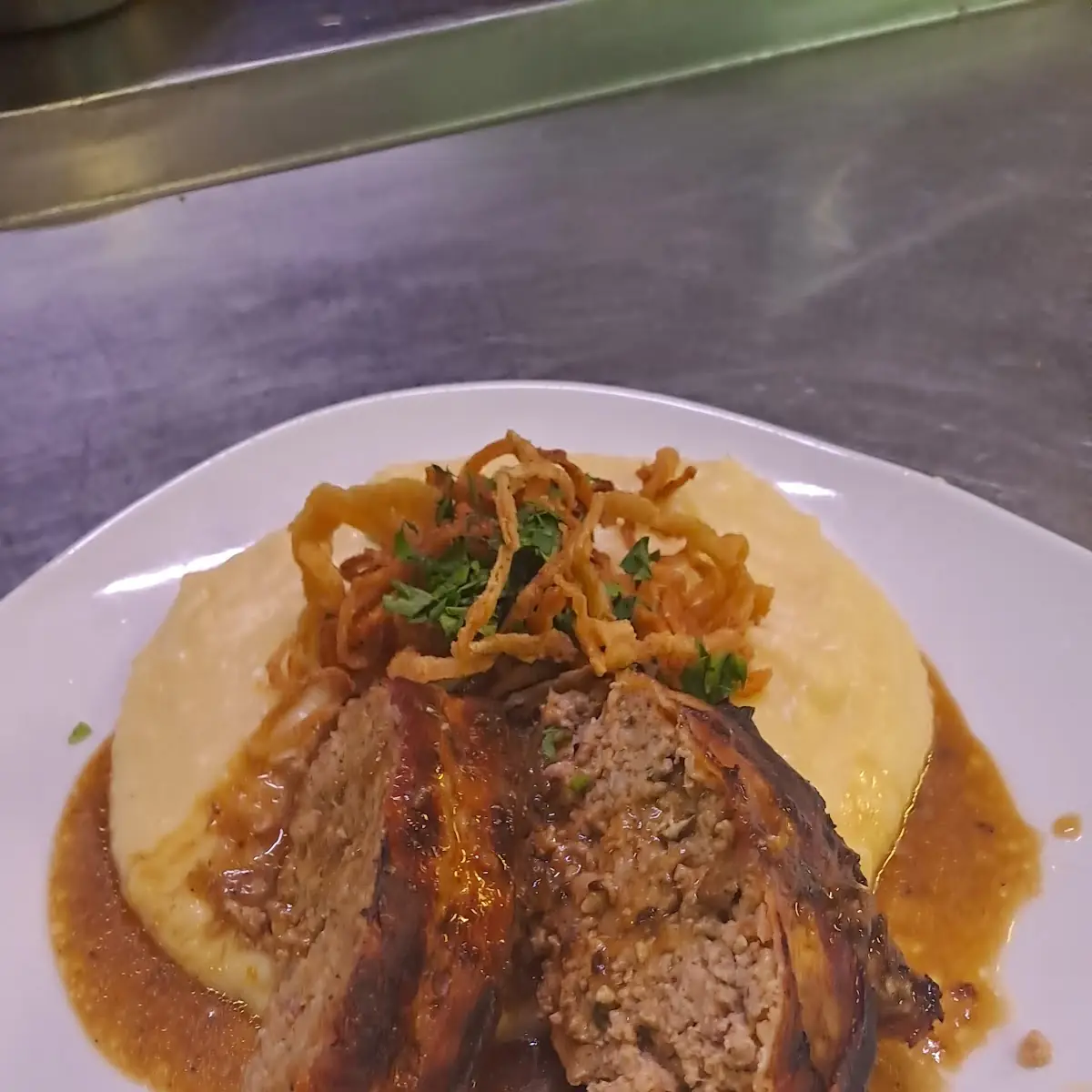 Faschierterbraten Mit Erdäpfelpurrew
