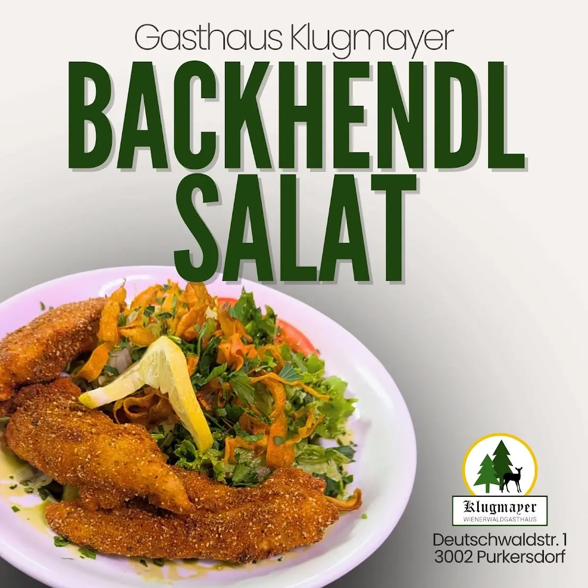 Steirischer Backhendlsalat In Kürbiskernpanade & Kernöl