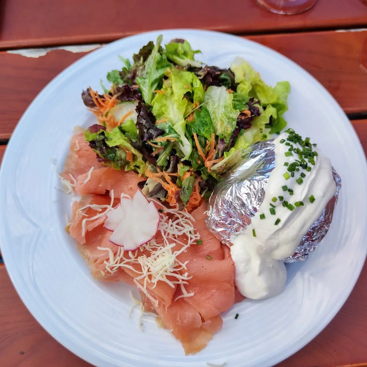 Lachs Mit Ofenkartoffel