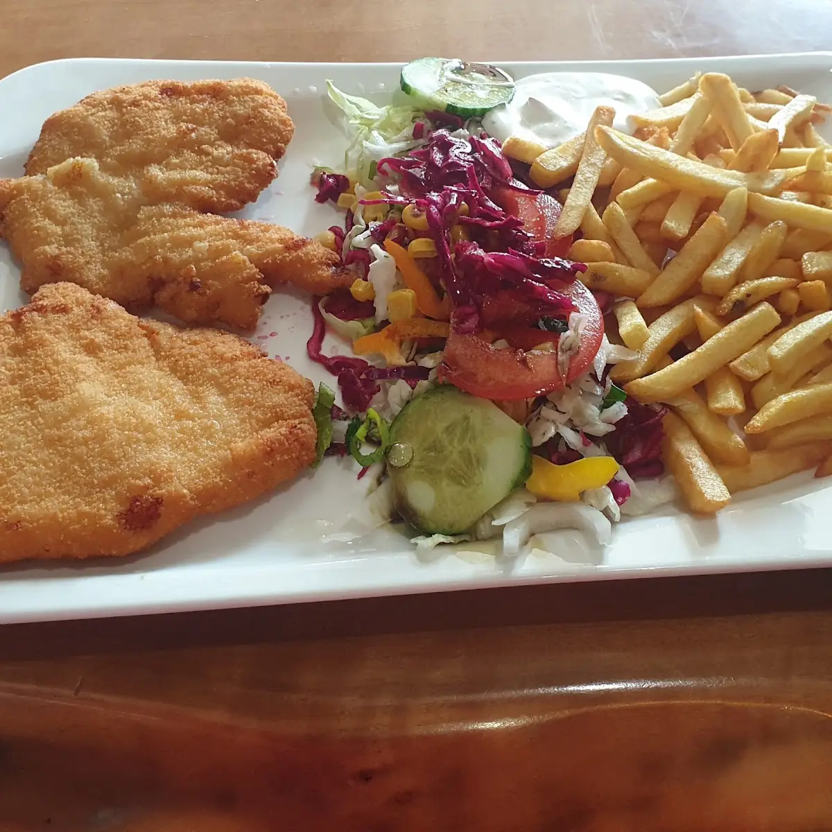 Hühnerschnitzel Mit Beilage