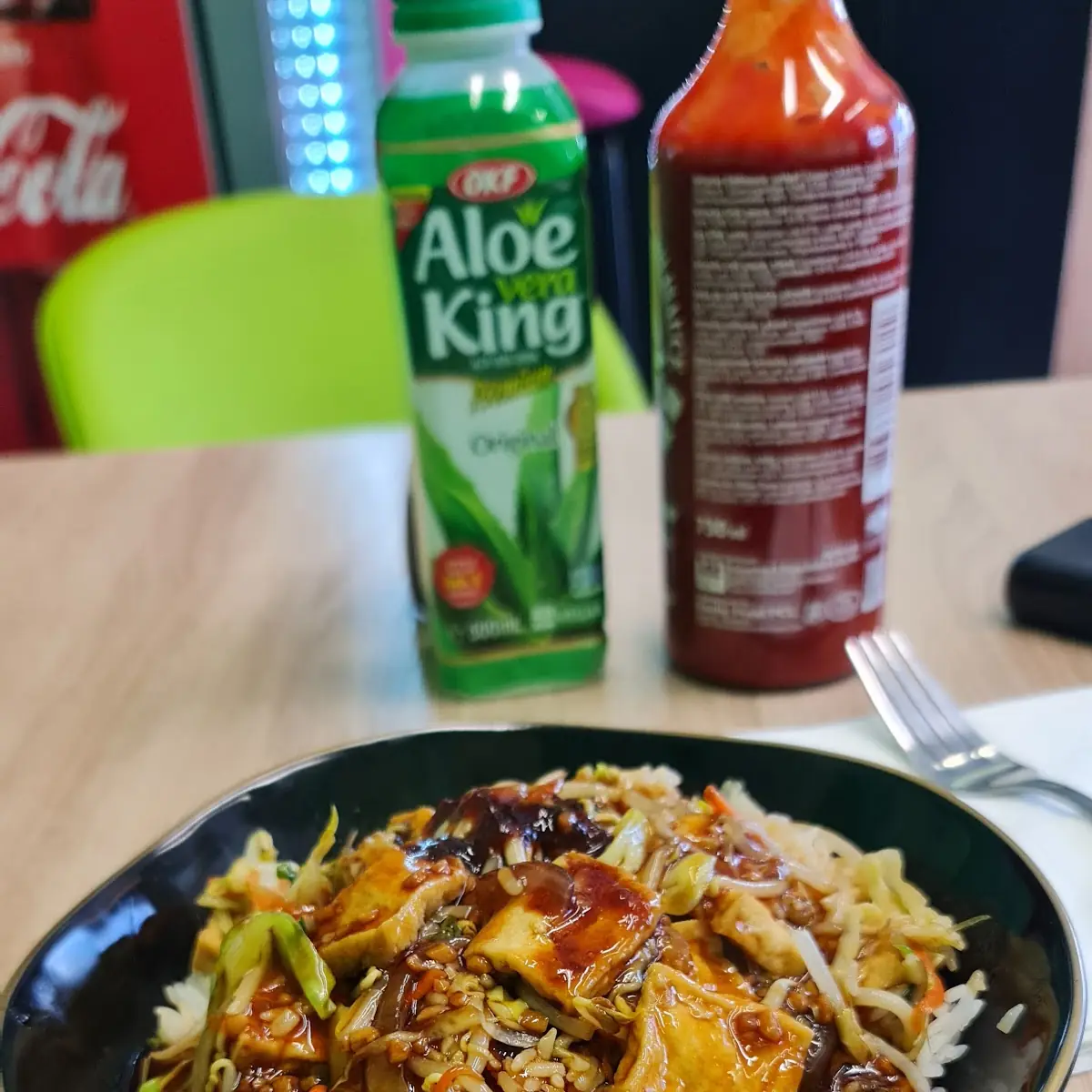 Tofu Mit Reis Und Knoblauchsauce