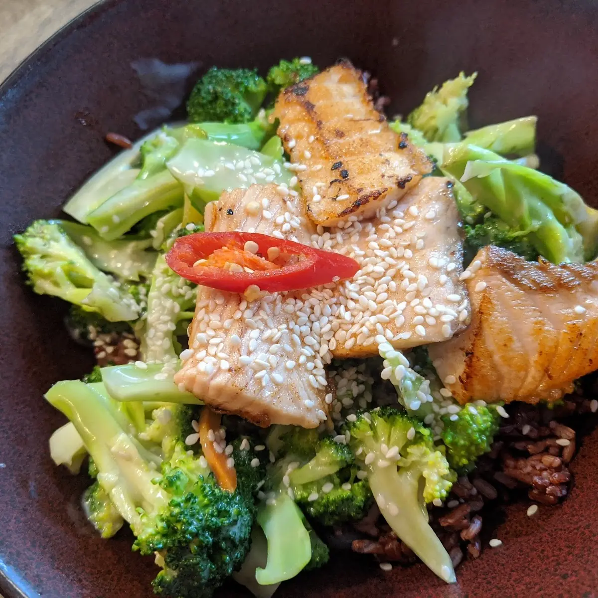 Lachs Broccoli