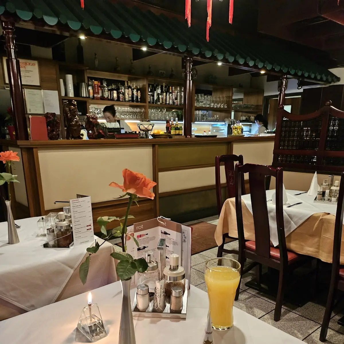 Gespritzten Orangensaft