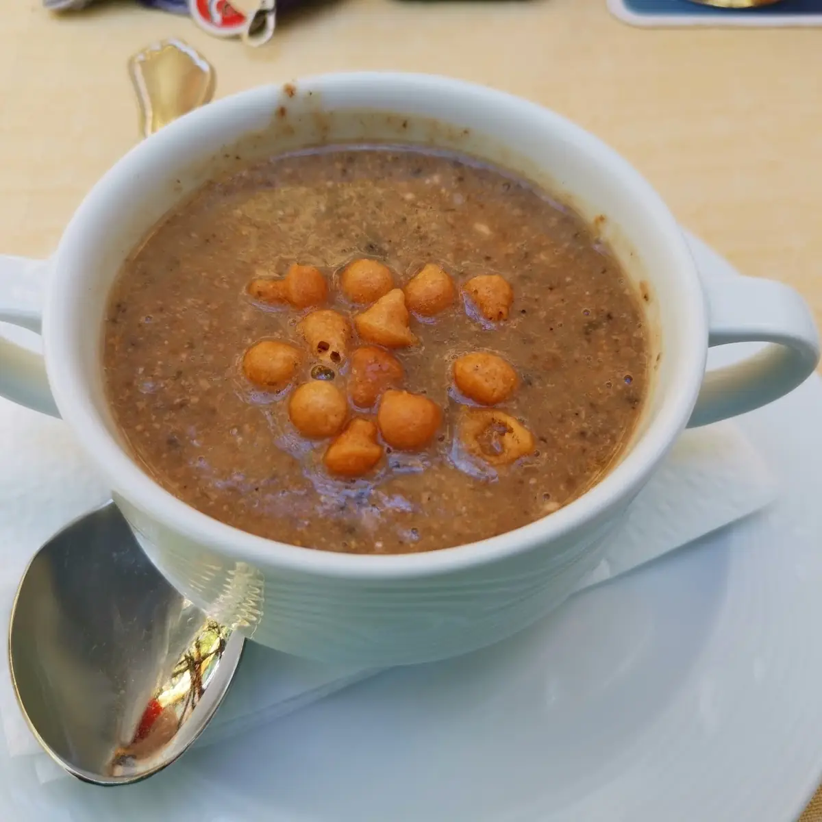 Fischsuppe, Gasthaus Binder Orth an der Donau