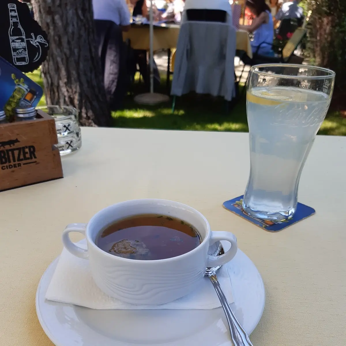 Leberknödelsuppe, Gasthaus Binder Orth an der Donau